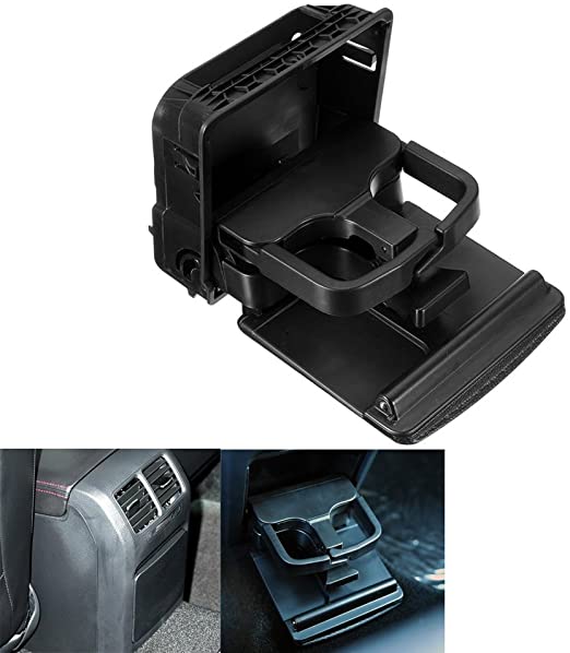 Armsteun middenconsole bekerhouder achter voor VW Jetta Gti MK5 Golf MK6 zwart generiek