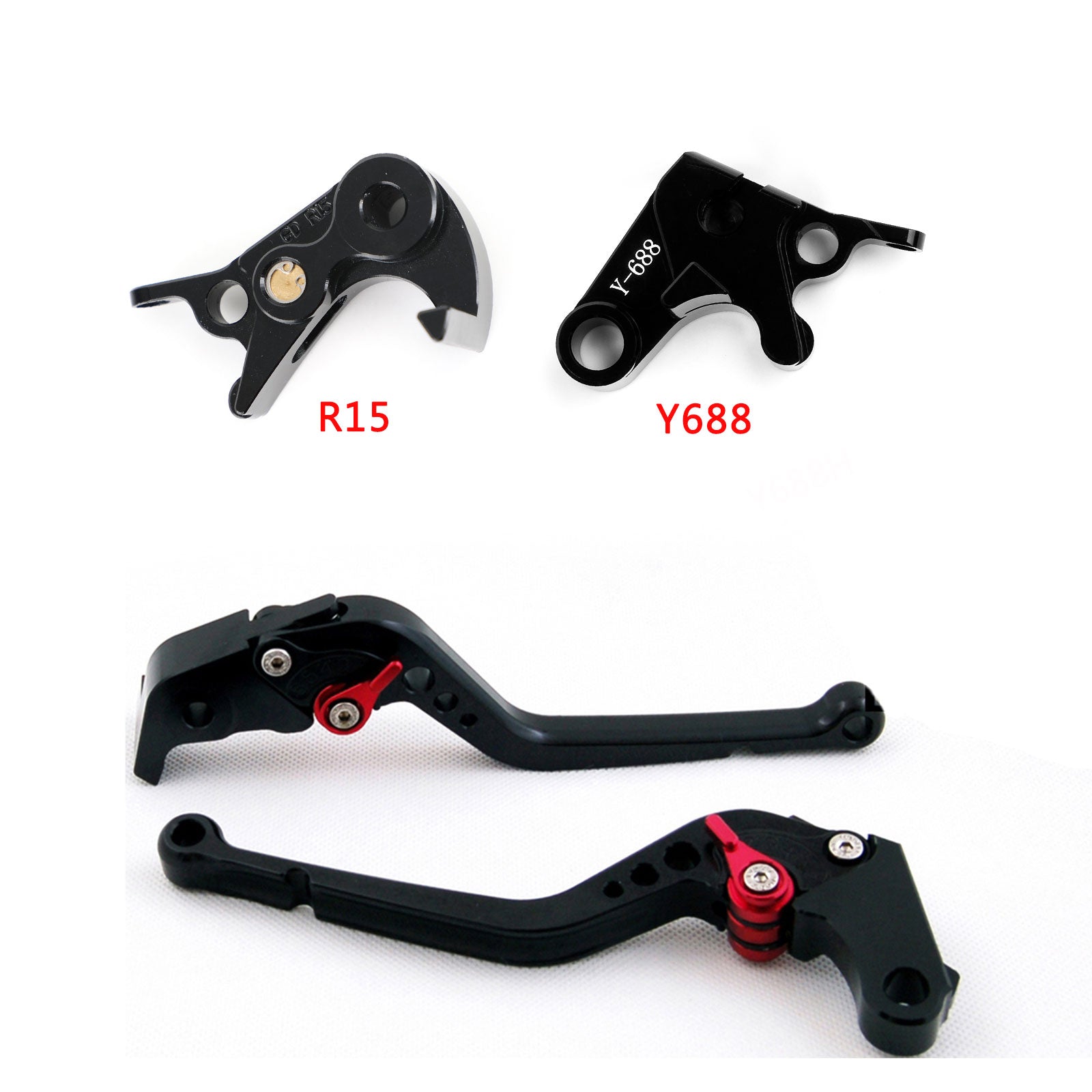 Levier de frein d'embrayage long pour Yamaha YZF R1/R1M/R1S 2015-2021 YZF R6 2017-2020 générique