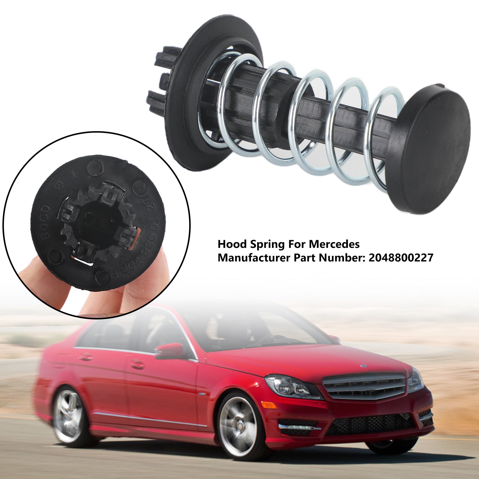 Hood Spring 2048800227 pour Mercedes-Benz W204 W212 W222 x204 C63 C250 2008-2015