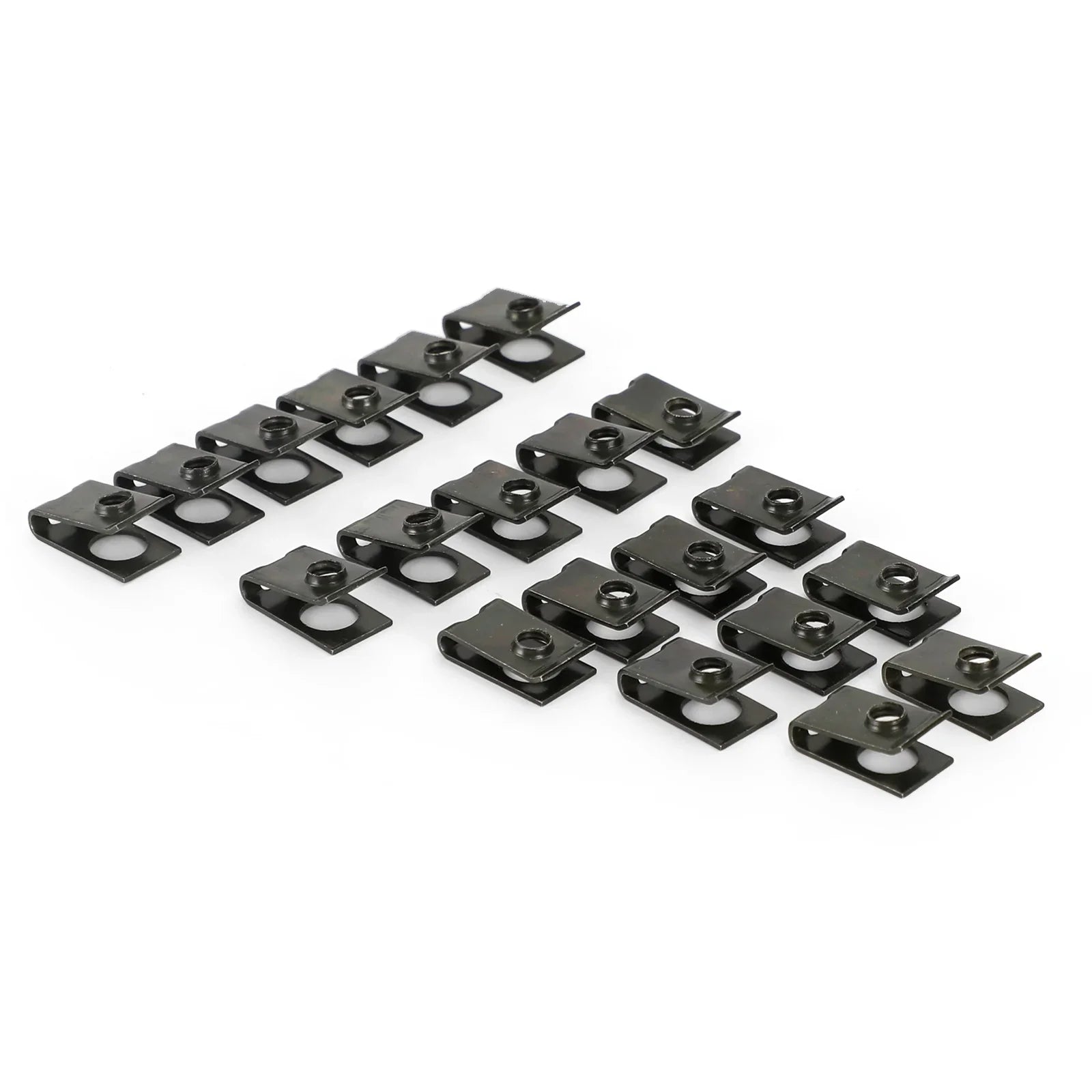 20x Piccole M5 5mm Clip a molla per carenatura moto Dadi a guglia di velocità Clip Dado a U Generico