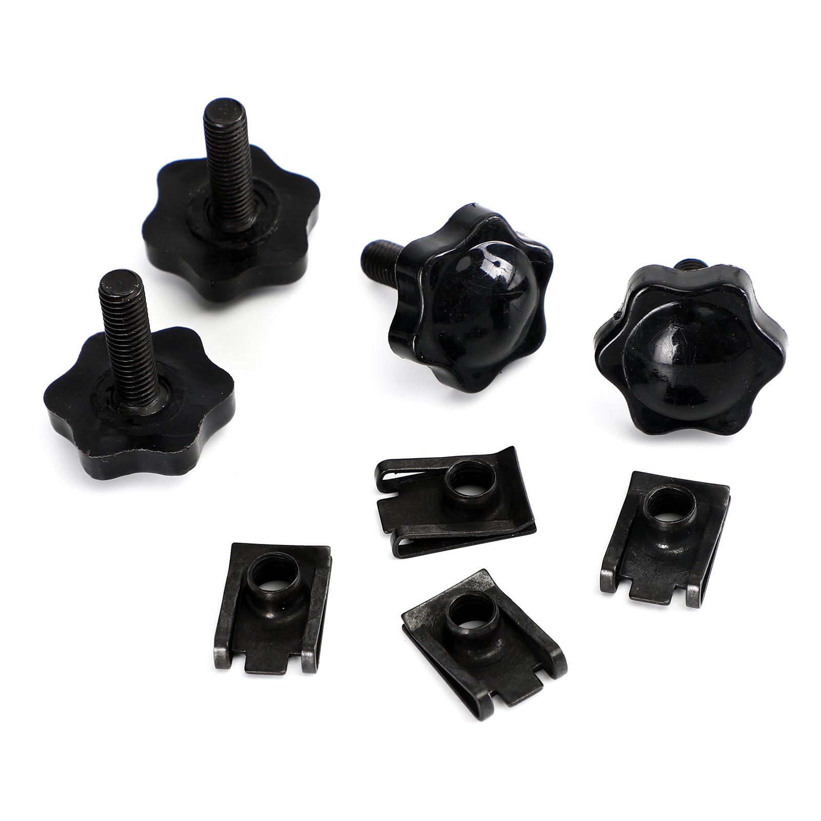 4 sztuki Zestaw śrub i nakrętki blokujące torbę do Glide King Touring 96-19 Ogólne srebrne