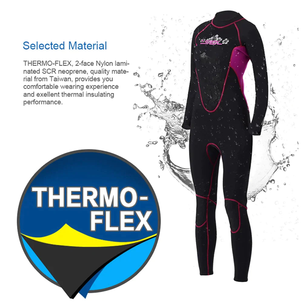 3 mm vrouwen neopreen surfcombinatie van duik full body duiken in triatlon apneu