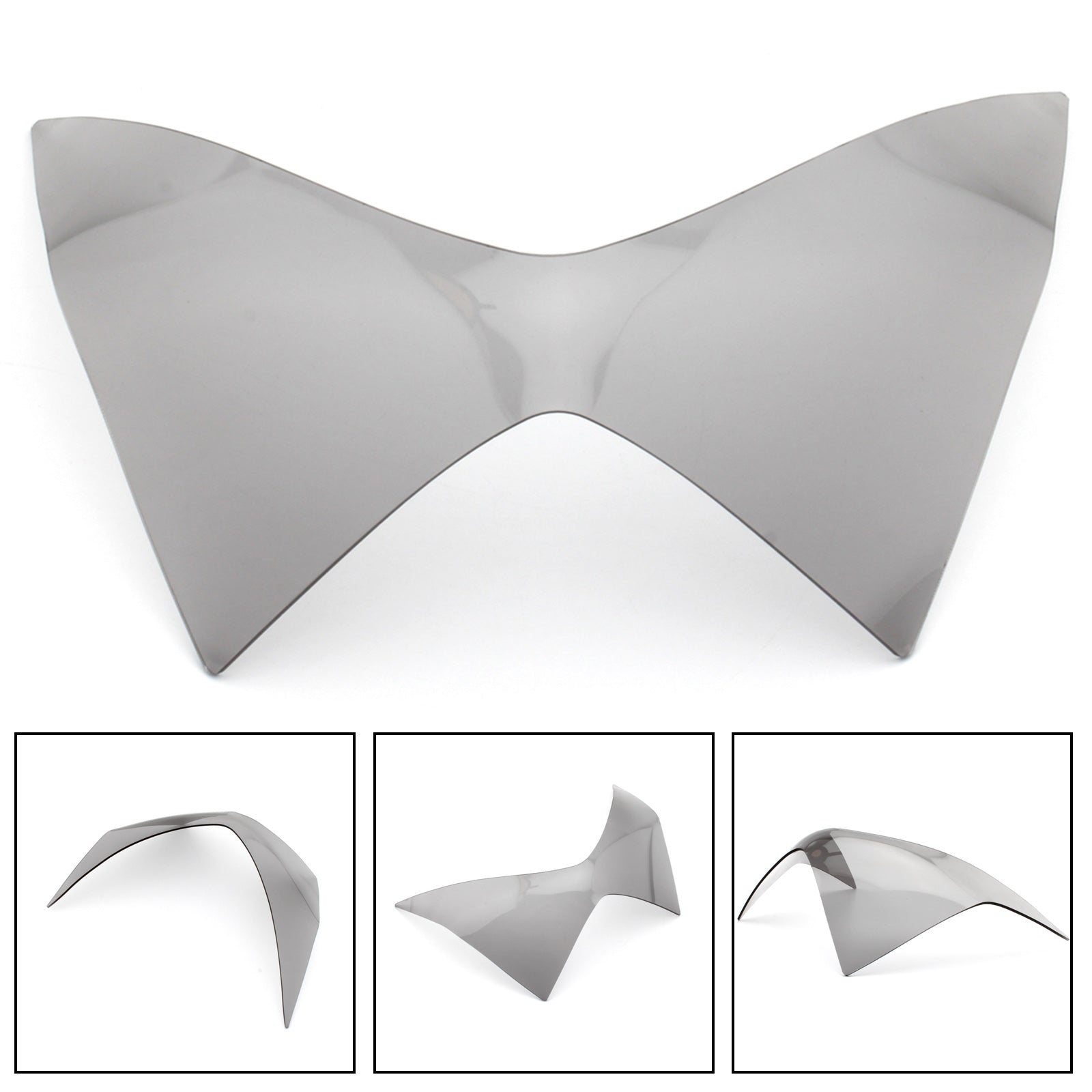 Zaščitnik sprednjega žarometa leče, primernega za Kawasaki Z250 Z300 Z800 13-16 generični dim