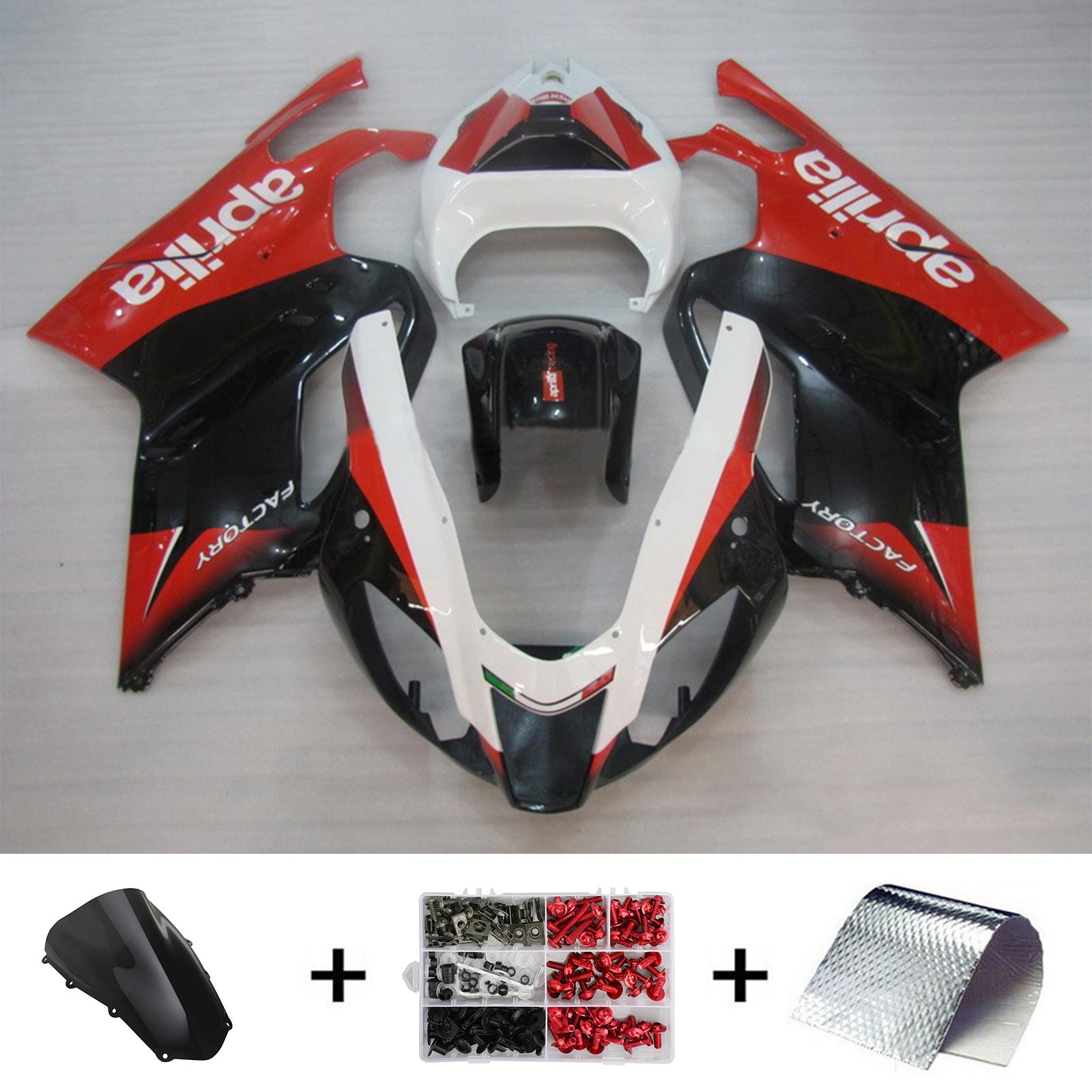 Amotopart Aprilia RSV 1000 2003-2006 Kit Carena Carrozzeria Plastica
