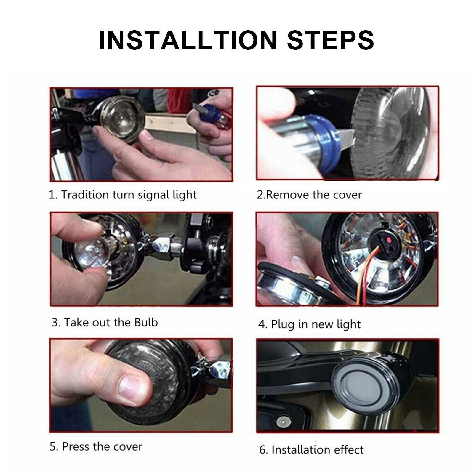 1157 LED -rem flitsen voor Touring Street Glide Electra Glide Generic