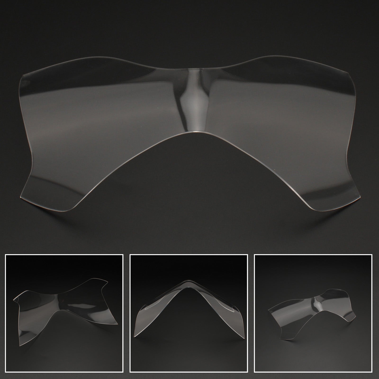 Koplampbeschermer voor lamplens geschikt voor Kawasaki Z900 17-19 generieke rook