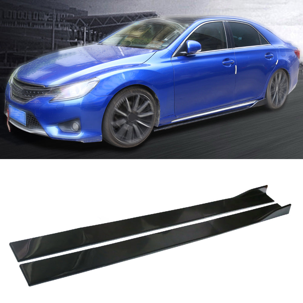86.6" Universal Side Jupe Extensions Rocker Panel Splitters Lip Polypropylene Generic