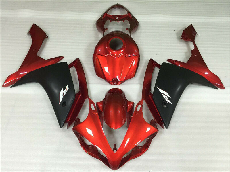 Zestaw owiewek plastikowych wtryskowych Amotopart pasuje do Yamaha YZF R1 2007-2008 pomarańczowy ogólny