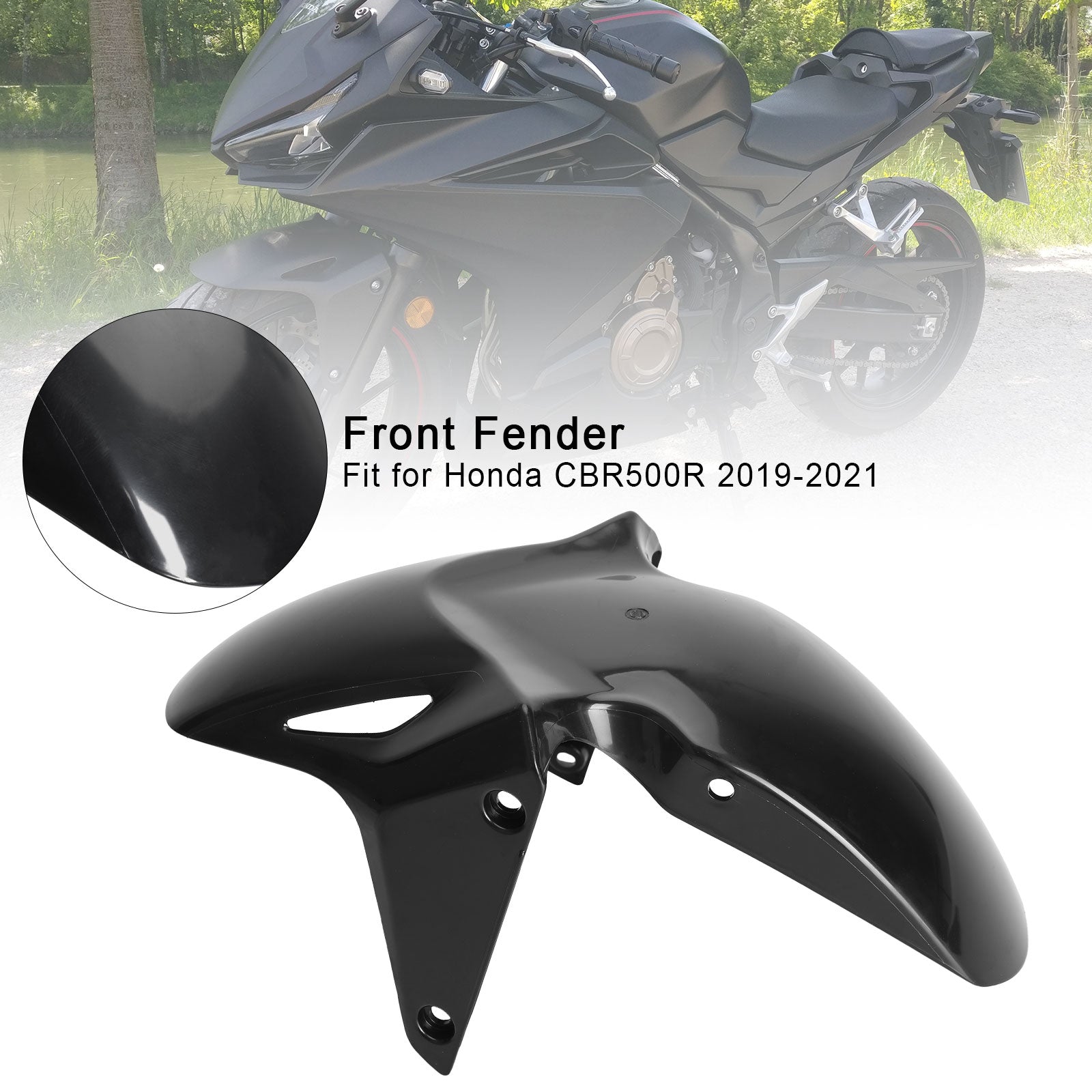 Amotopart Honda CBR500R 2019-2021 Kit di modanatura della carenatura mediante carrozzeria generica non dipinta iniezione