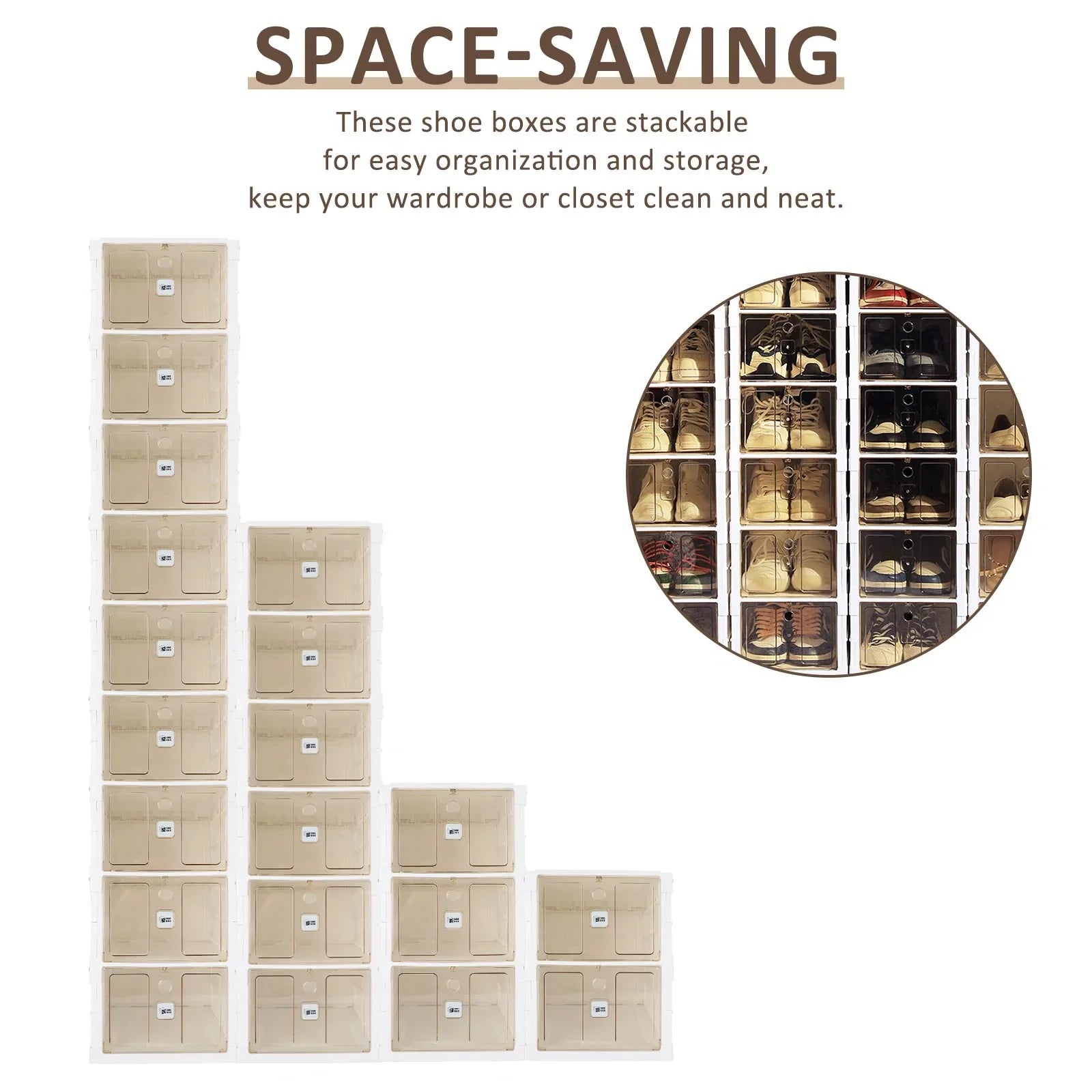 2 do 9 par szuflad z szufladami bez instalacji dla butów z plastikową ramą