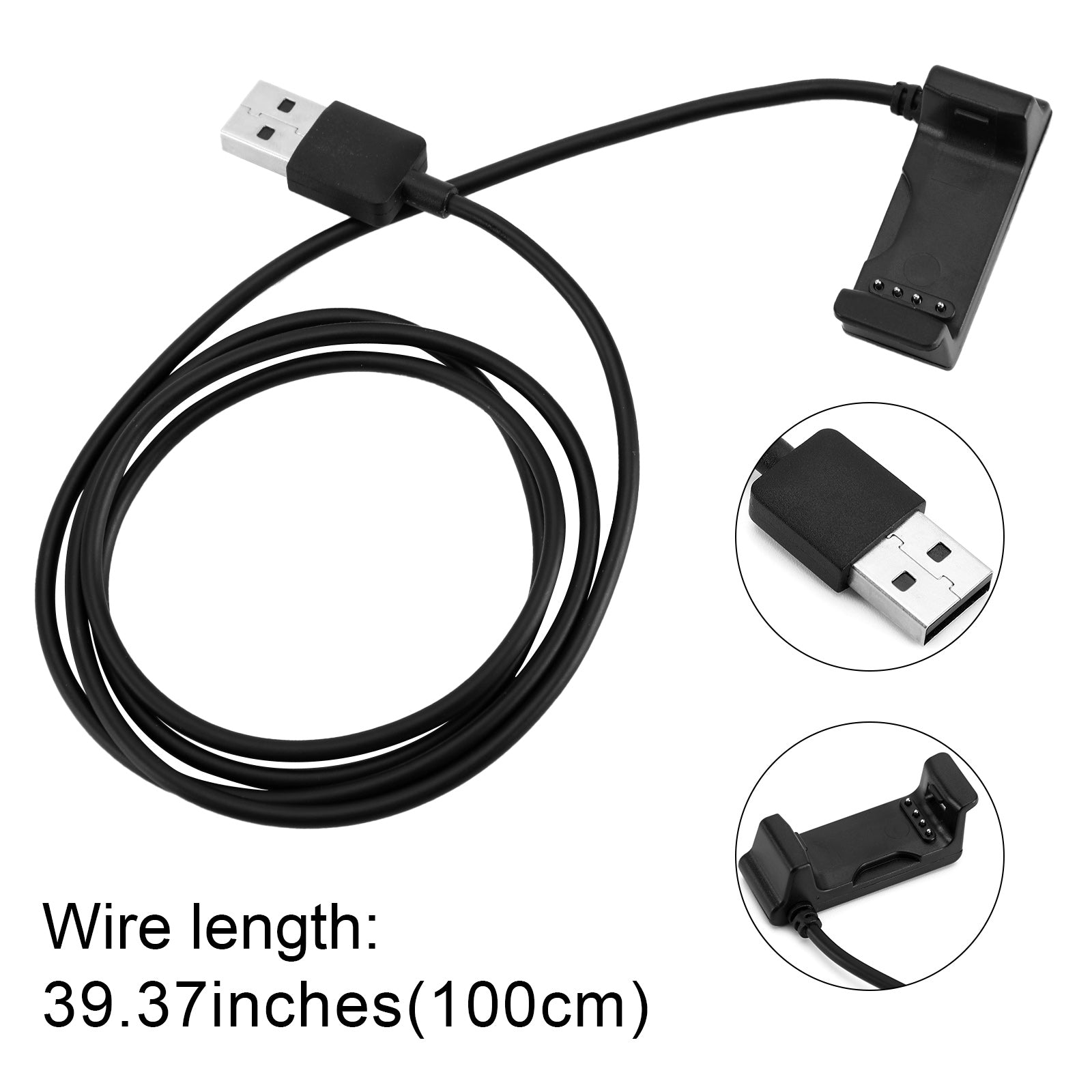 Cable de carga USB compatible con reloj inteligente Garmin Vivoactive HR GPS