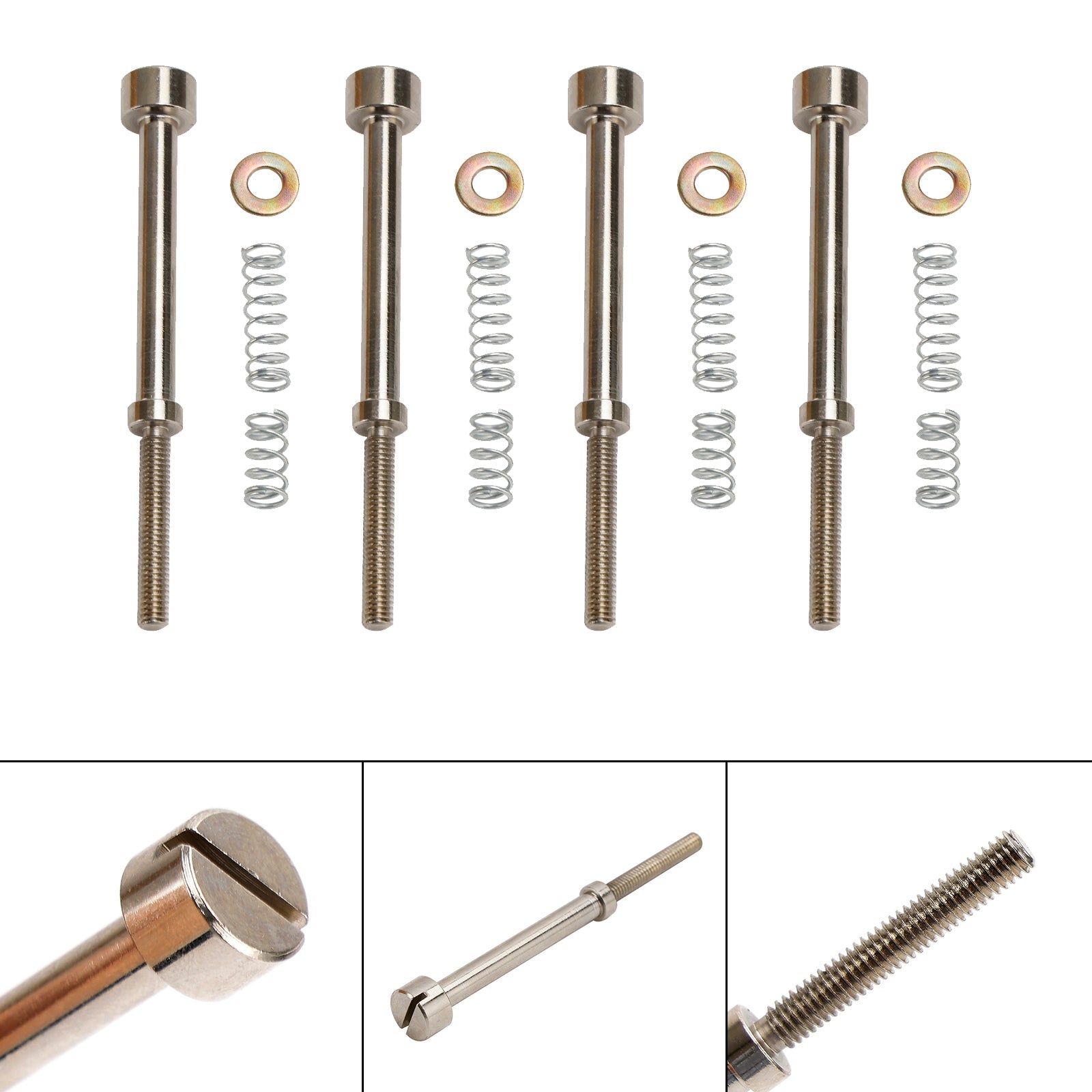 Kit de reconstrucción de carburador de 4 piezas, bujía de tornillo inactivo para Big Twin 90-06 27006-88