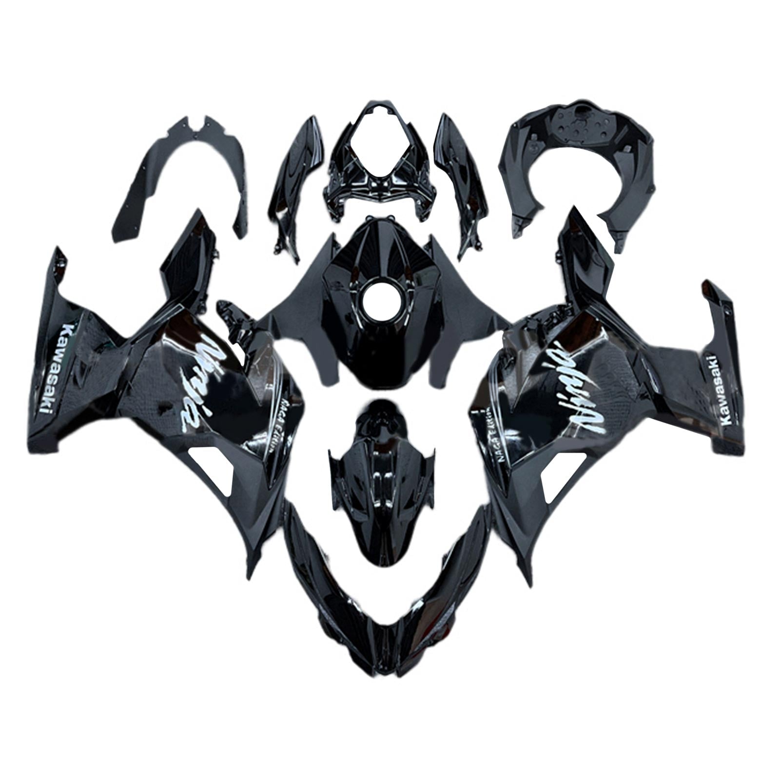 Amotopart kawasaki ex400 ninja400 2018-2023 komplet poštenosti corrier plastični abs