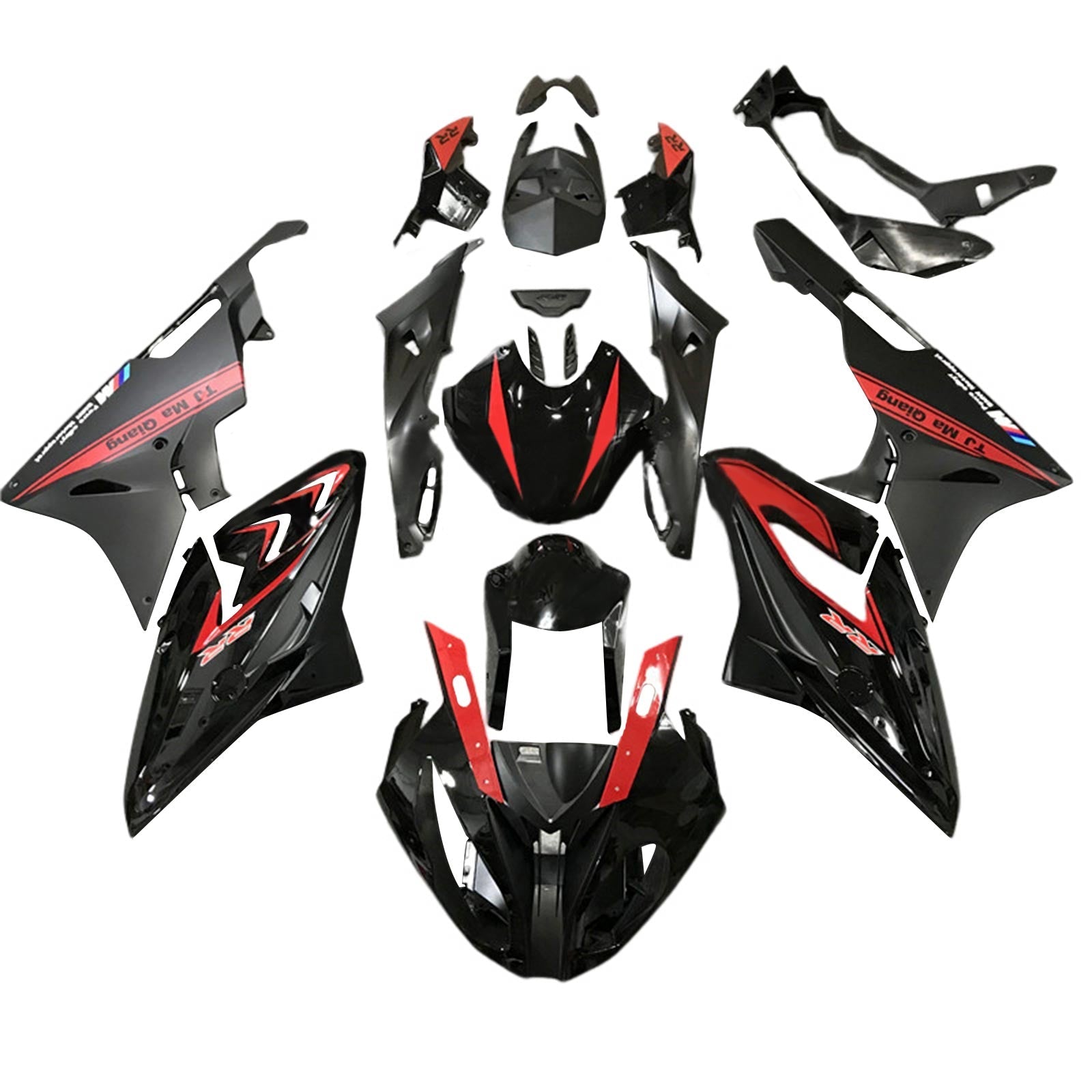Amotopart BMW S1000RR 2015-2016 Kit kvadratni plastični abs