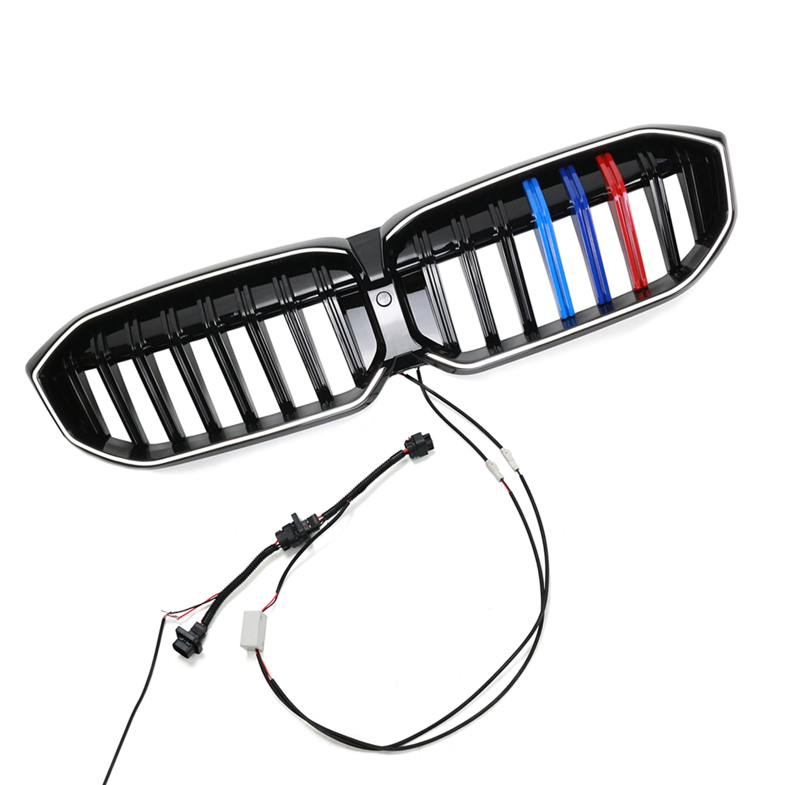 BMW Serie 3 G20 G28 2023-2024 M Maglia della griglia anteriore nera lucida