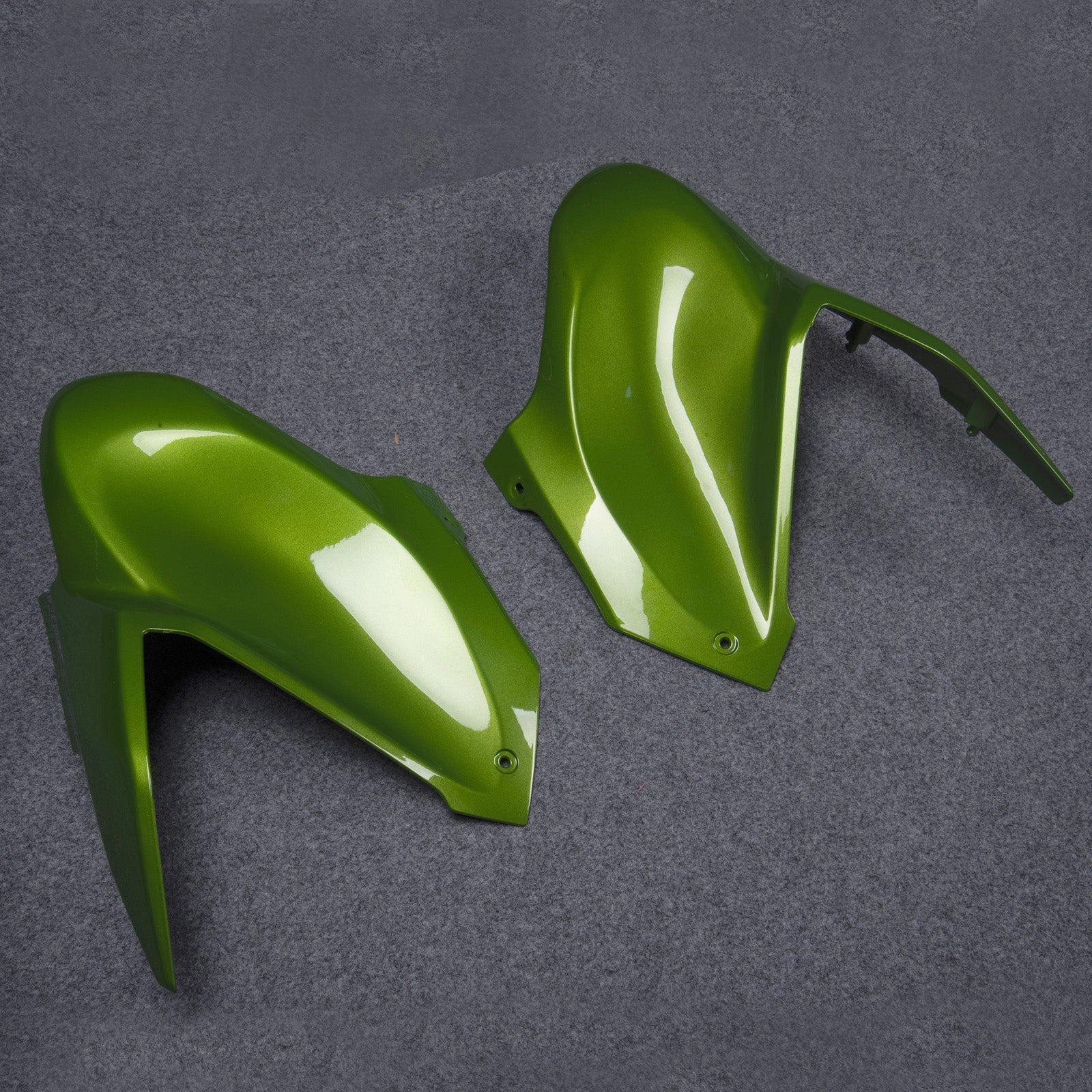 Amotopart Carena adatta per Kawasaki Z900 2017-2019 Carrozzeria generica iniezione plastica verde argento