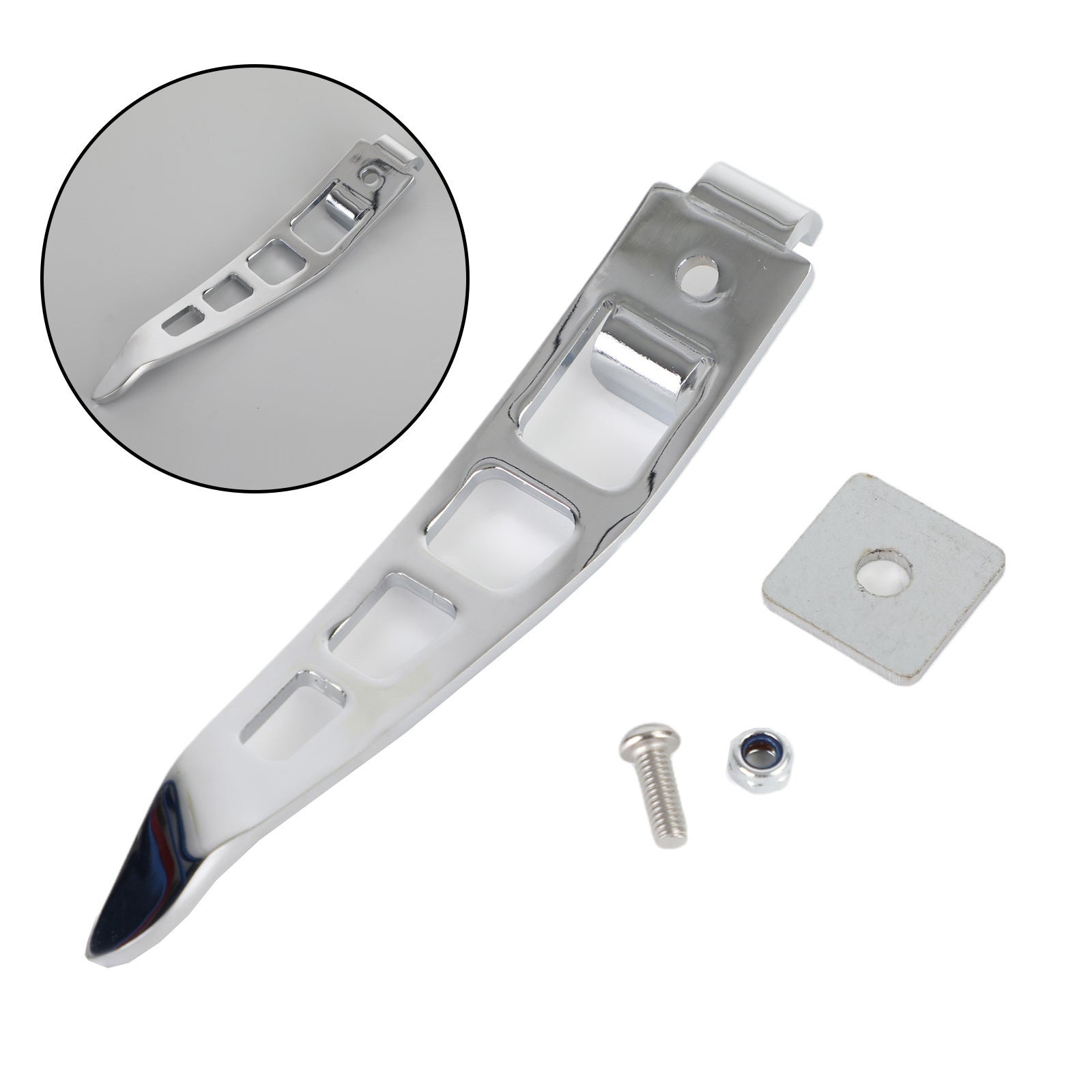 Estensione cavalletto per cavalletto moto cromata adatta per Harley Dyna Glide 93-17 generica