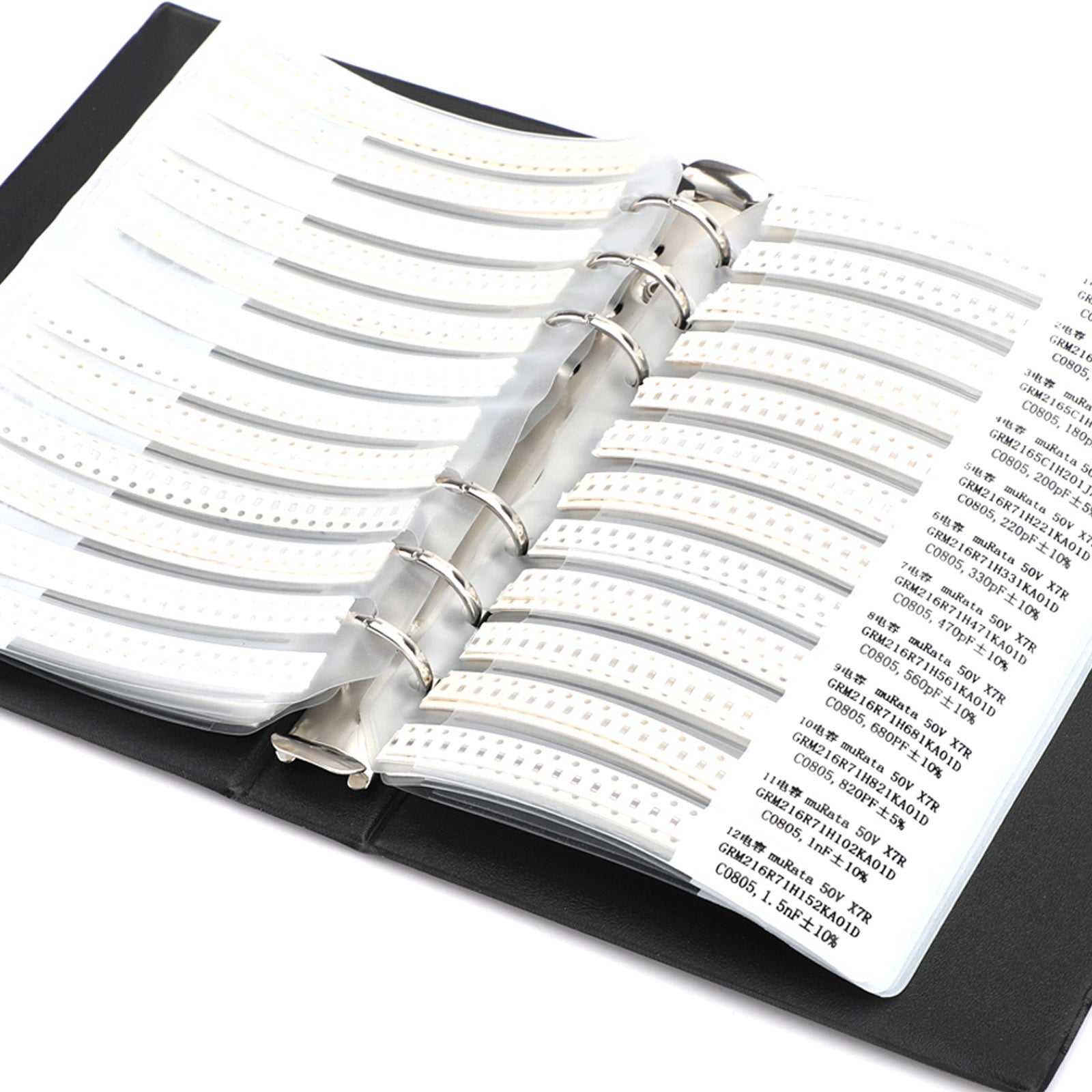 Próbka kondensatora SMD0805 92 wartości * 50 sztuk = 4600 sztuk Zestaw kondensatorów SMD