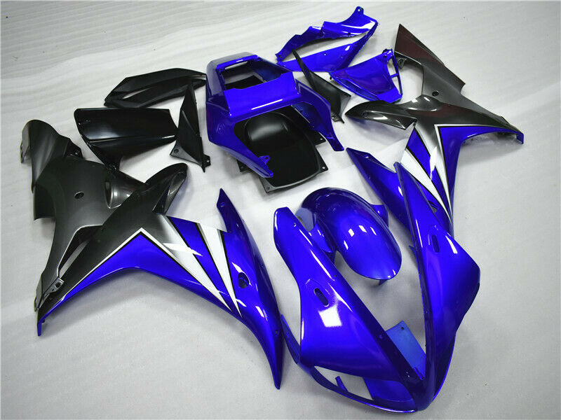 Amotopart ABS Injection Plastic Kit Carénage Fit Yamaha YZF R1 2002-2003 Gloss Blue Generic