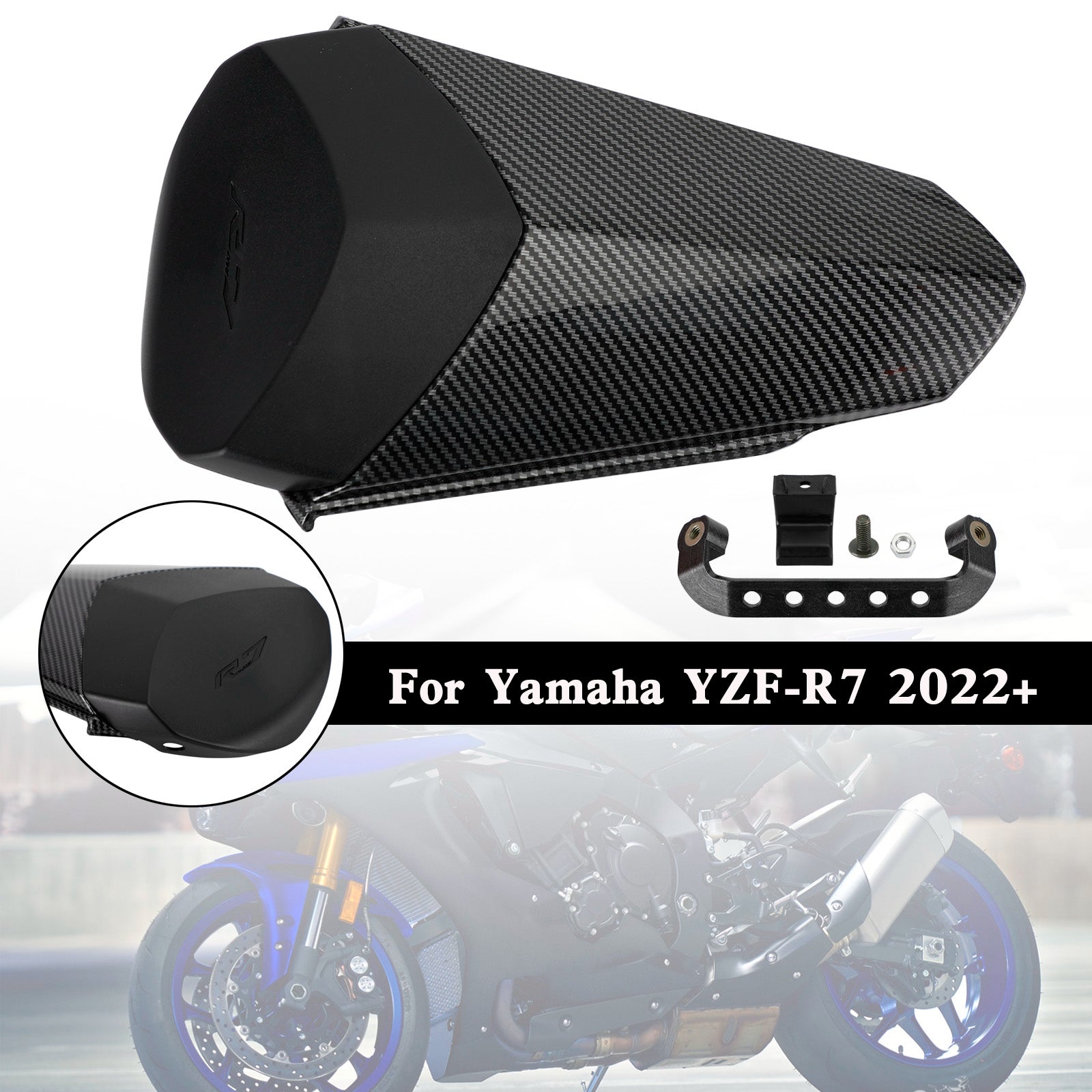 2022 YAMAHA YZF-R7 YZF R7 Cubierta de carenado del asiento trasero trasero