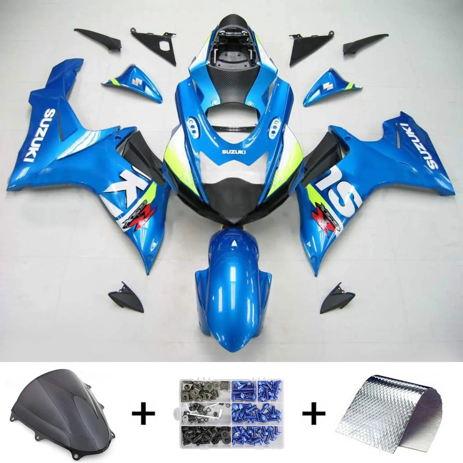 Amotopart Suzuki GSXR 600/750 2011-2025 K11 Kit carena carrozzeria Plastica ABS