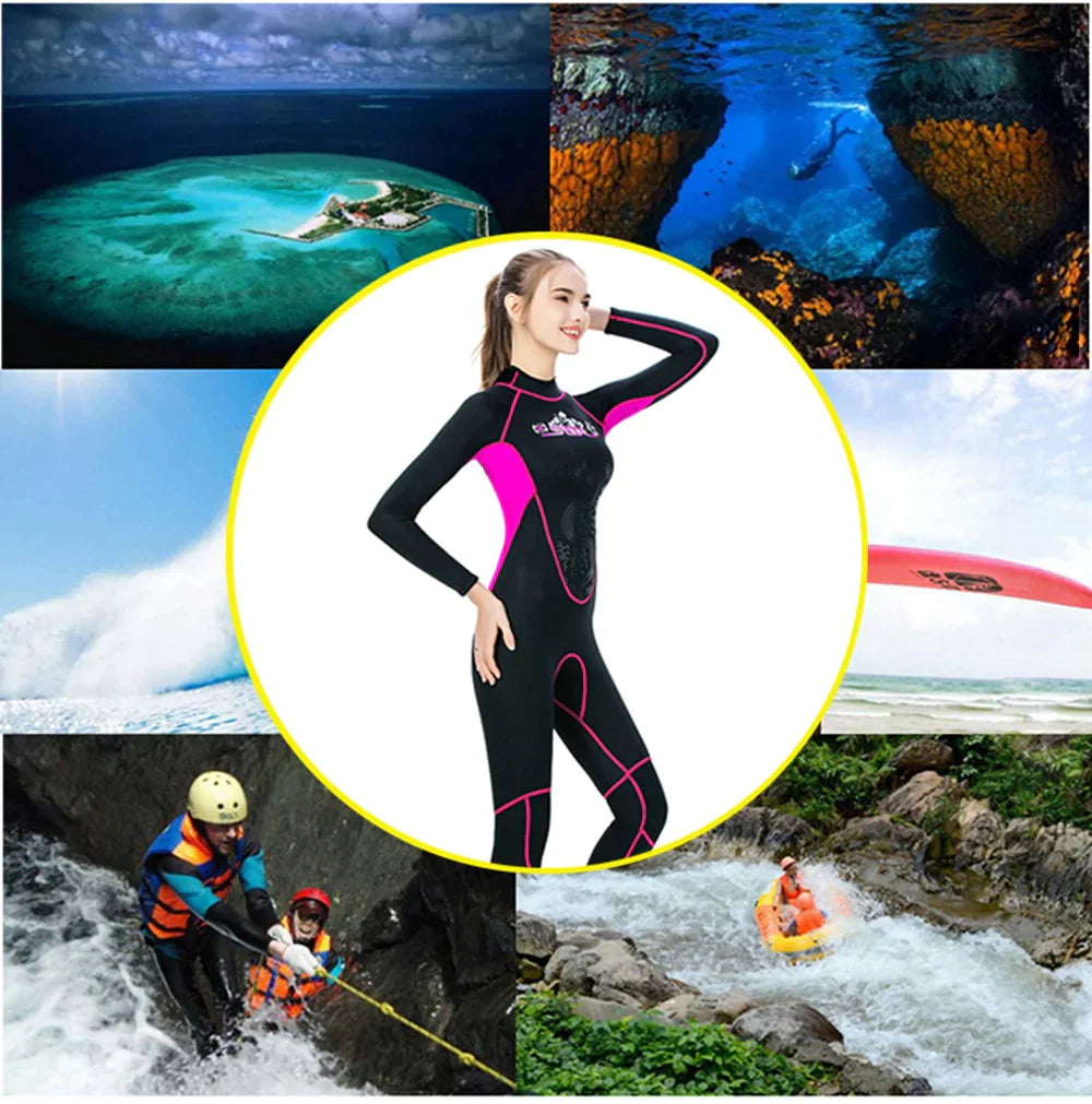 3 mm vrouwen neopreen surfcombinatie van duik full body duiken in triatlon apneu