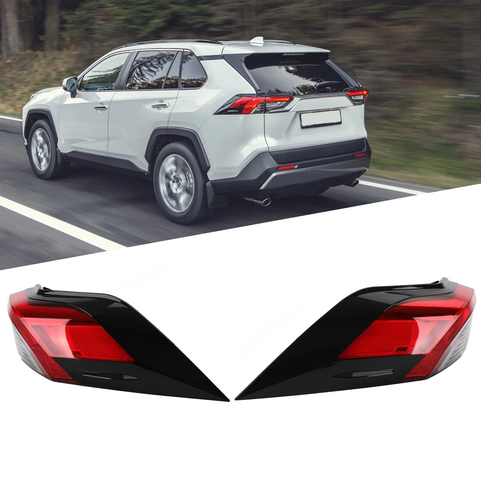 Feu arrière latéral Gauche + Droit extérieur 81560/81550-0R090 pour Toyota RAV4 2019-2021 générique