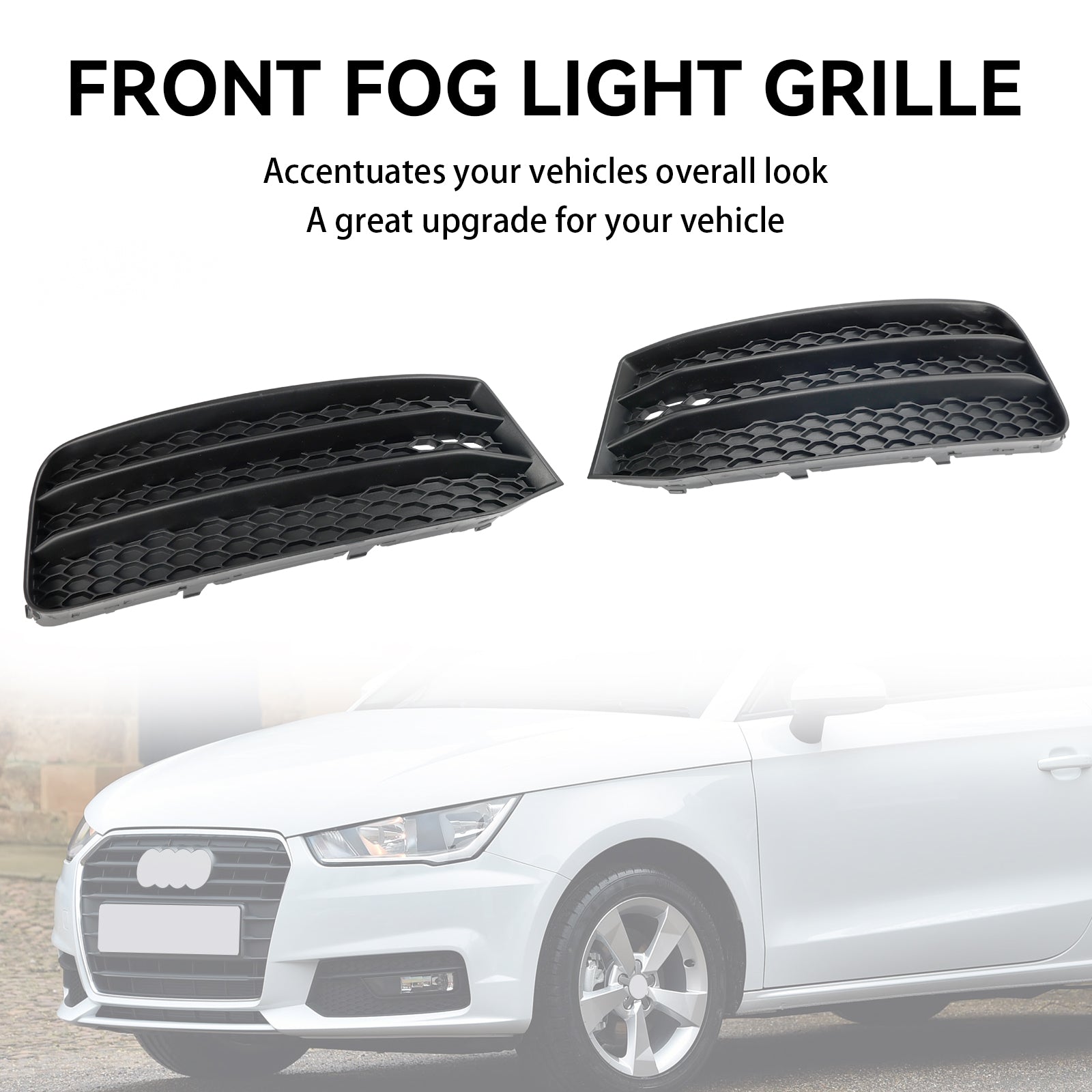 Audi A1 8X 2015-2018 2 stuks voorbumper mistlampafdekking grille