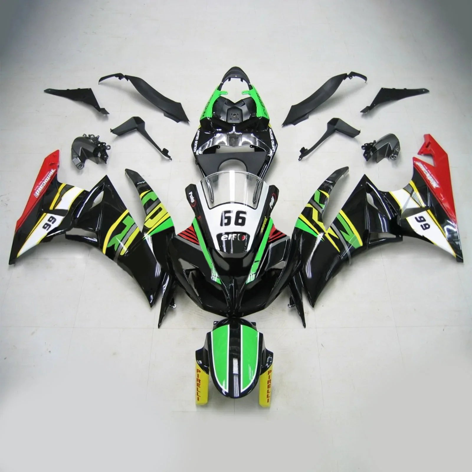 Kit de carénage Amotopart pour Kawasaki ZX6R 636 2009-2012 Générique