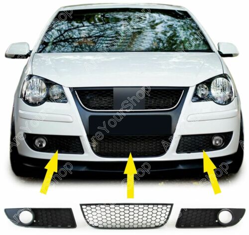 Center Noir dla Polo GTI przed VW Lower VW 9N3 Grill Cumper Grille 2005-2009 Ogólna mgła