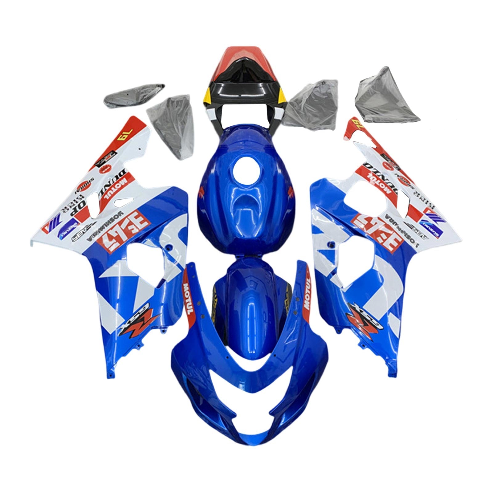 Amotopart Suzuki GSXR 600/750 2004-2005 K4 ABS kunststof carrosseriekuipset
