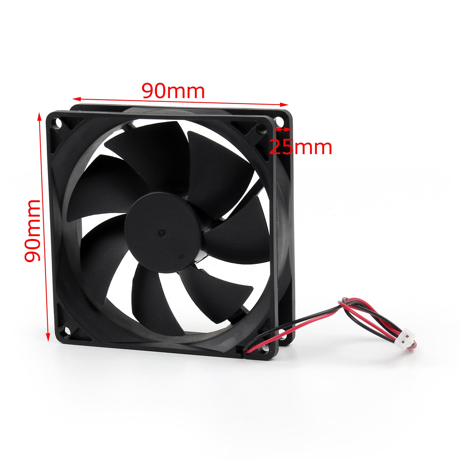 4 pièces DC ventilateur de refroidissement sans brosse 12V 0.2A 9025S 90x90x25mm 2 broches tasse ventilateur d'ordinateur