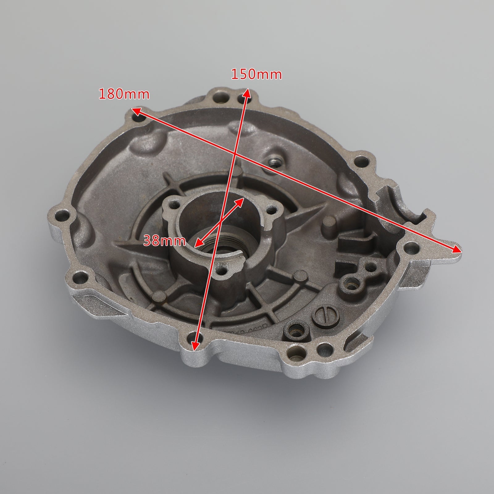 Zilverkleurige linker motorbehuizing crankbehuizing voor YAMAHA YZF R1 15-19 Generiek