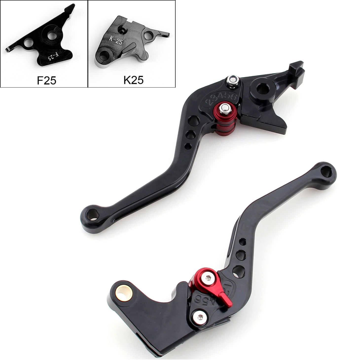Palancas de embrague de freno cortas para Kawasaki NINJA 250R 2008-2012 2009 2010 1011 genérico