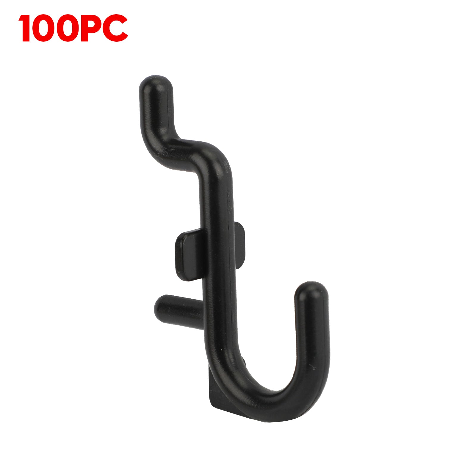 Areyourshop Peg Board Koukkusarja Autotallin säilytystyökalu Pegboard 100 kpl J muovinen lukituskoukku