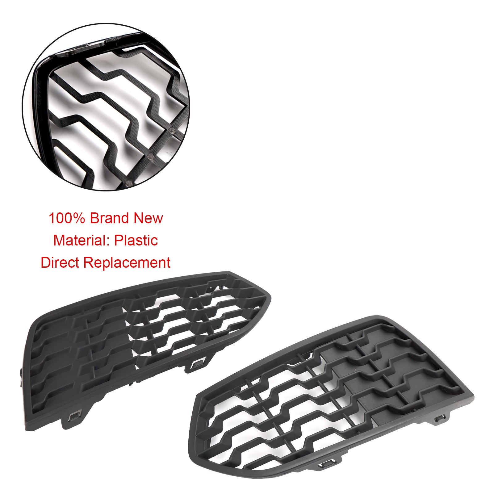 BMW F22 F23 2012-2017 2PCS Pare-chocs avant M Grilles antibrouillard Grill