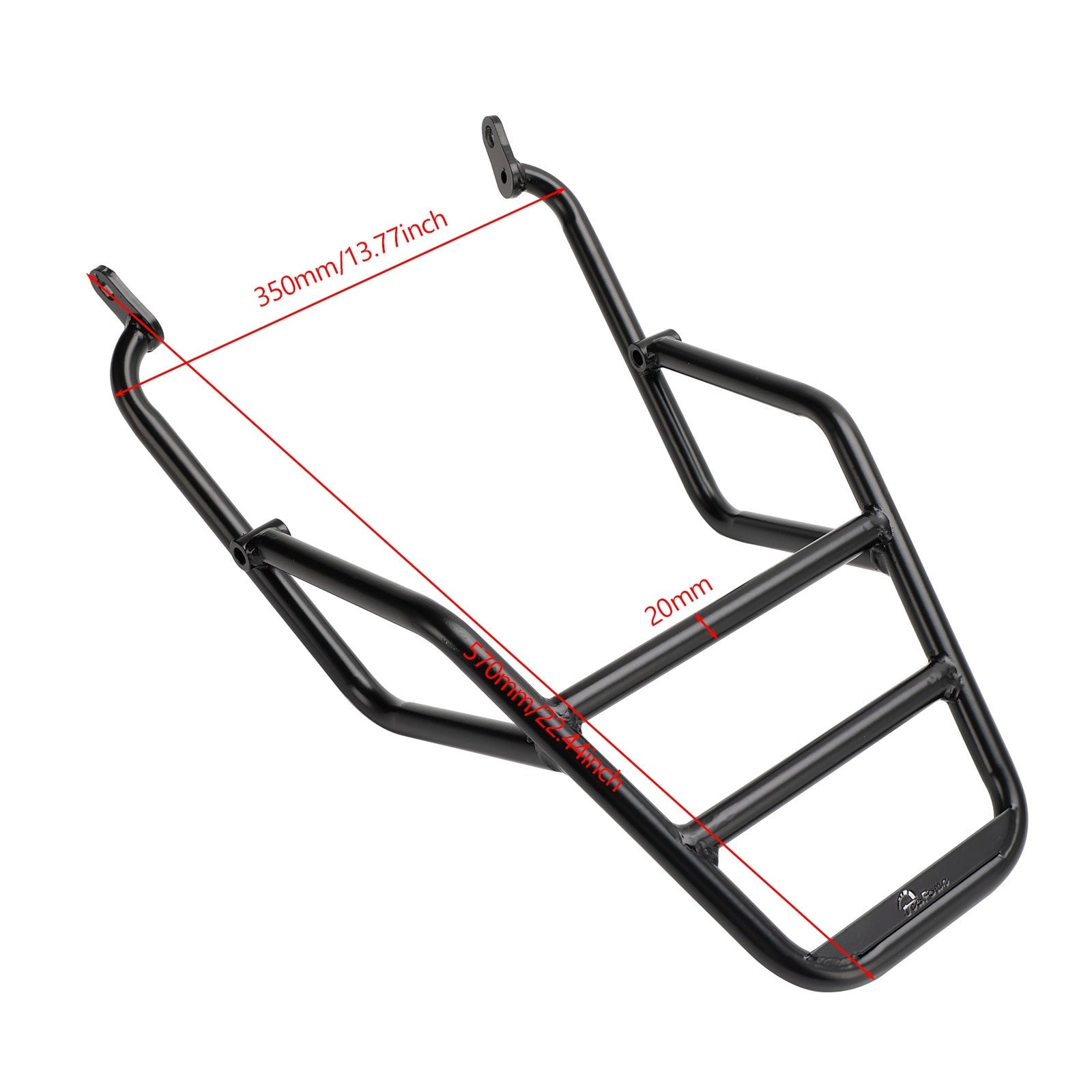 Czarny wspornik tylnego bagażnika do Honda Hness CB350 GB350/S 2021-2023