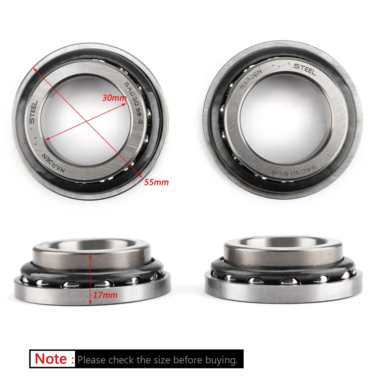 Uniwersalny zestaw uszczelek łożyska trzonka kierownicy Suzuki Sv1000 Yamaha Yzf R6 R1