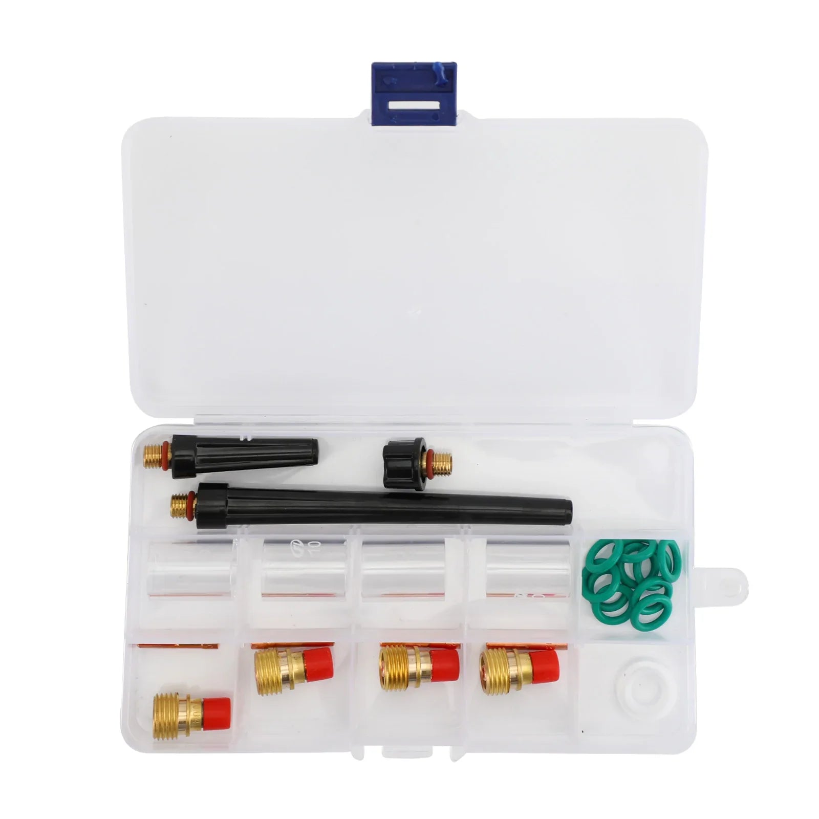 Kit de copa Pyrex de cuerpo de mandril de lente de Gas Tig Wp 9 20 25 Antorcha de soldadura Tig 26 piezas