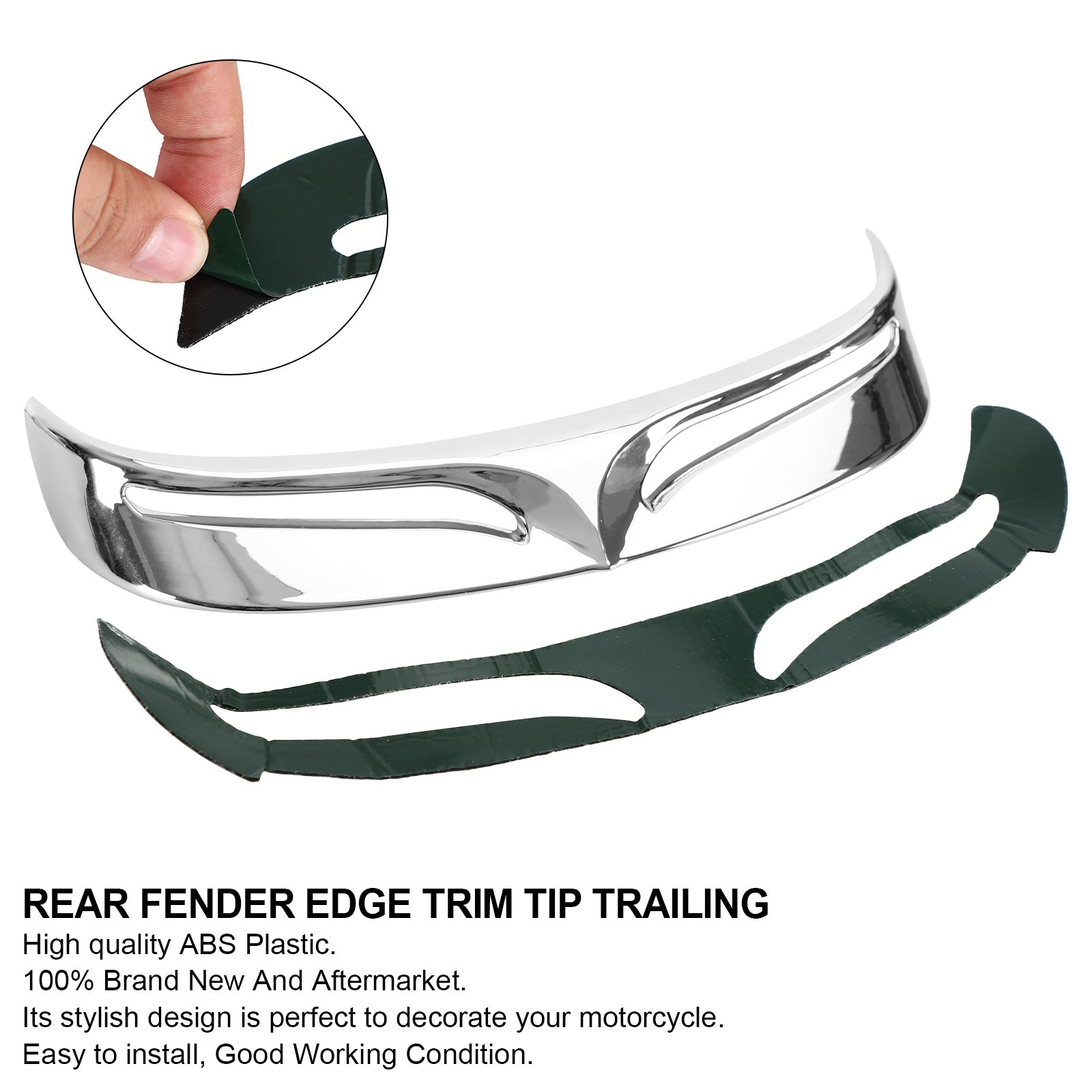 Harley Fat Boy FLSTF 2007-2017 Chromowana końcówka tylnego błotnika