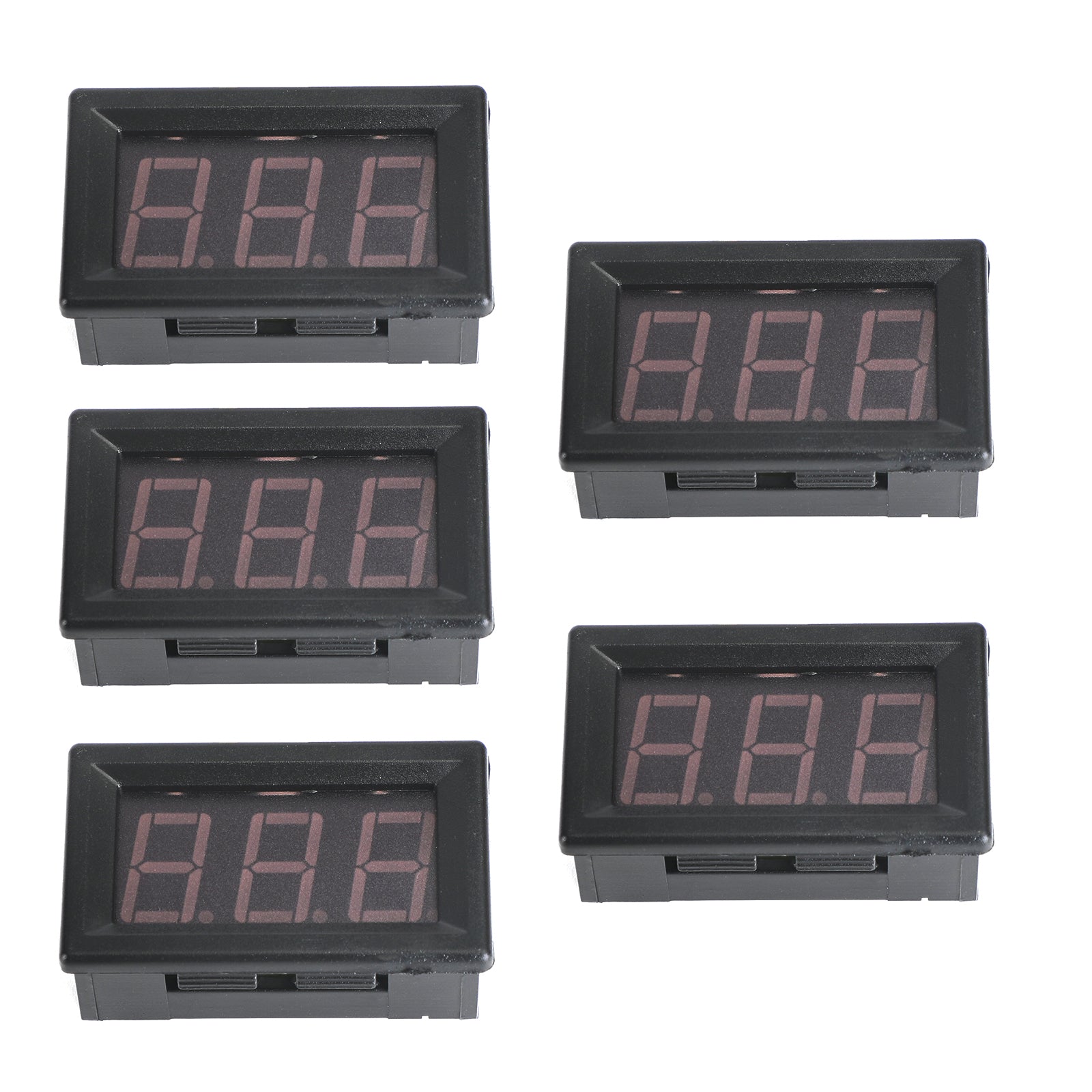 5 stuks DC5-120V 0.56" 2-draads LED digitaal displaypaneel voltmeter volttester