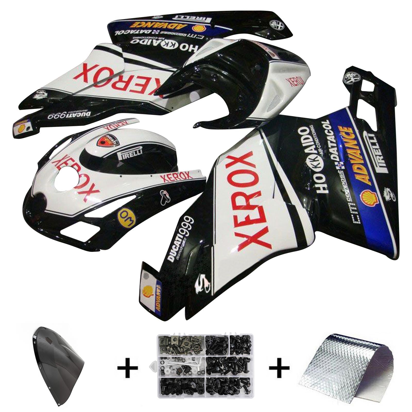 Ducati 999 749 2003 2004 Kit Carénage Carrosserie ABS