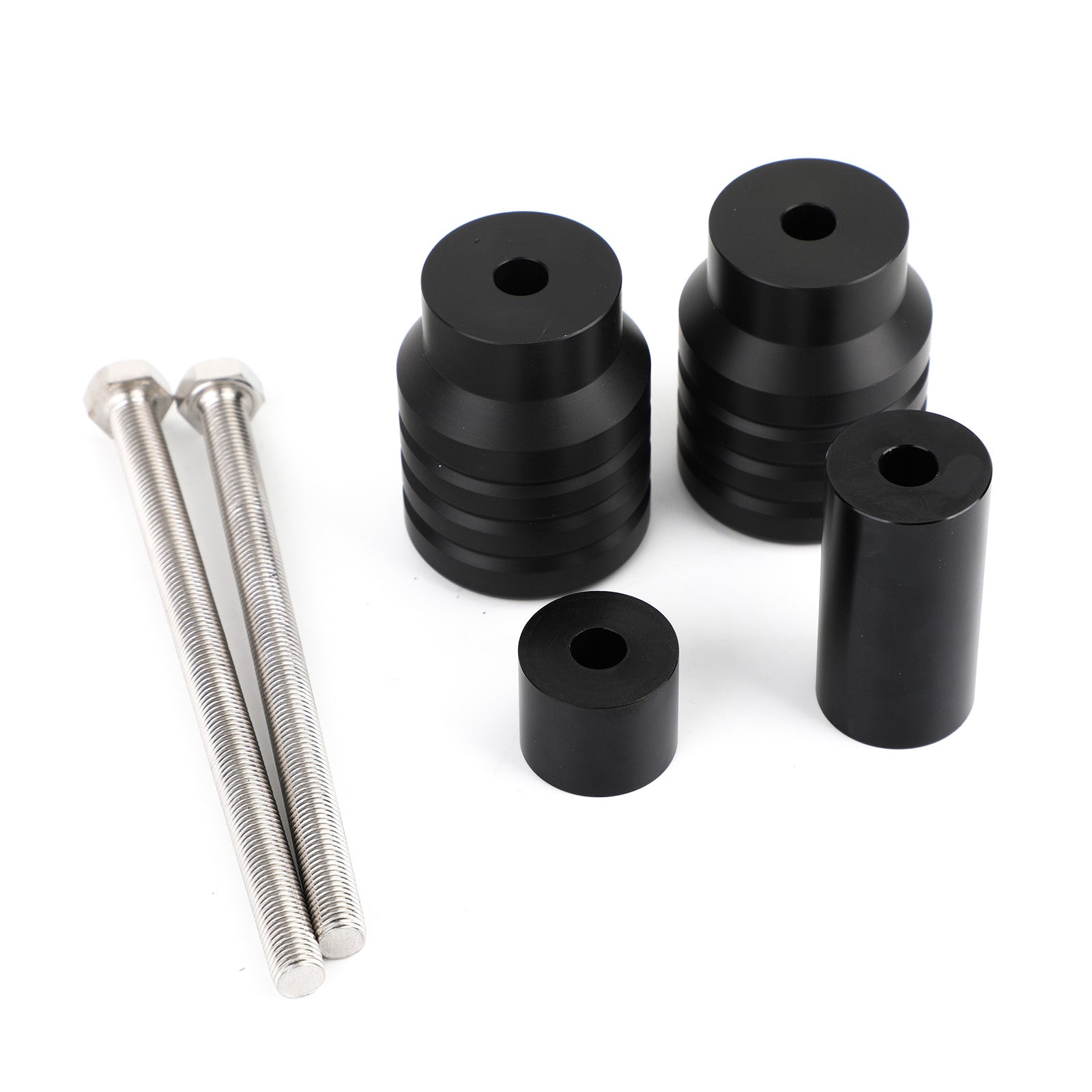 Zwarte anti-crash frame sliders beschermer voor Kawasaki ZX25R Ninja 250 20-21 Generiek