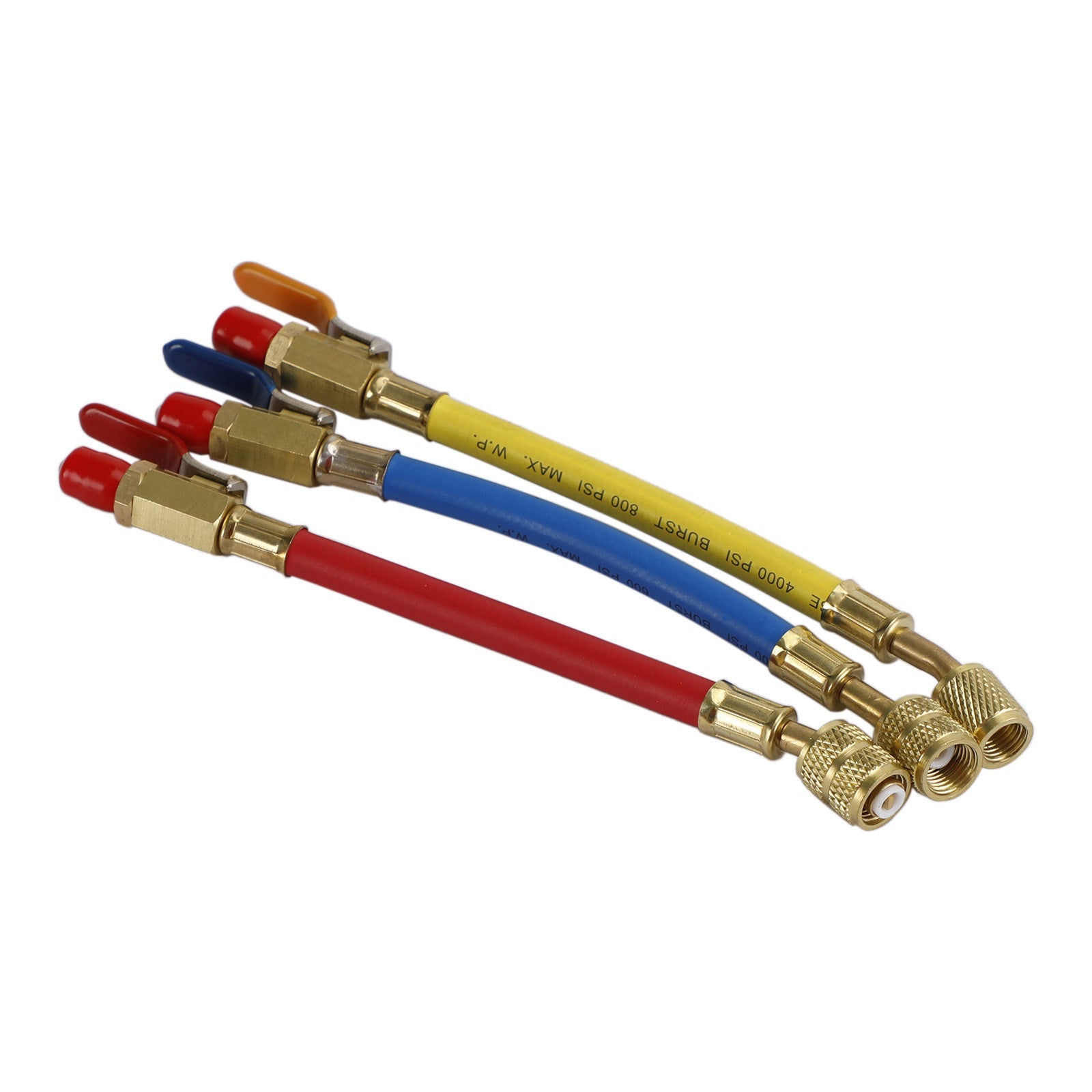 Tuyau de charge R410A 3 pièces avec robinets à tournant sphérique pour climatisation de réfrigération HVAC