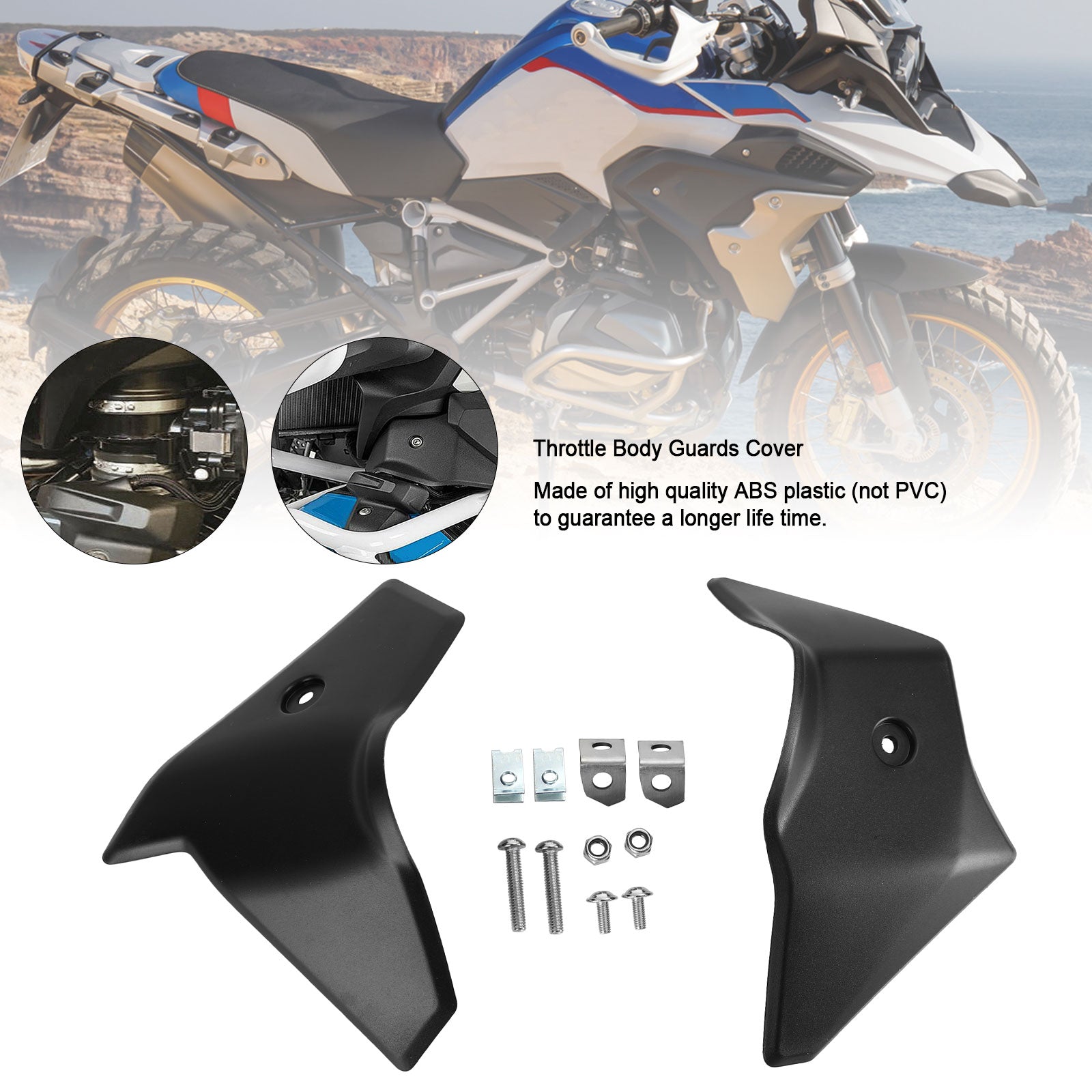 Osłona korpusu przepustnicy dla BMW R1250GS R1200GS 2017-2021 Czarny Generic
