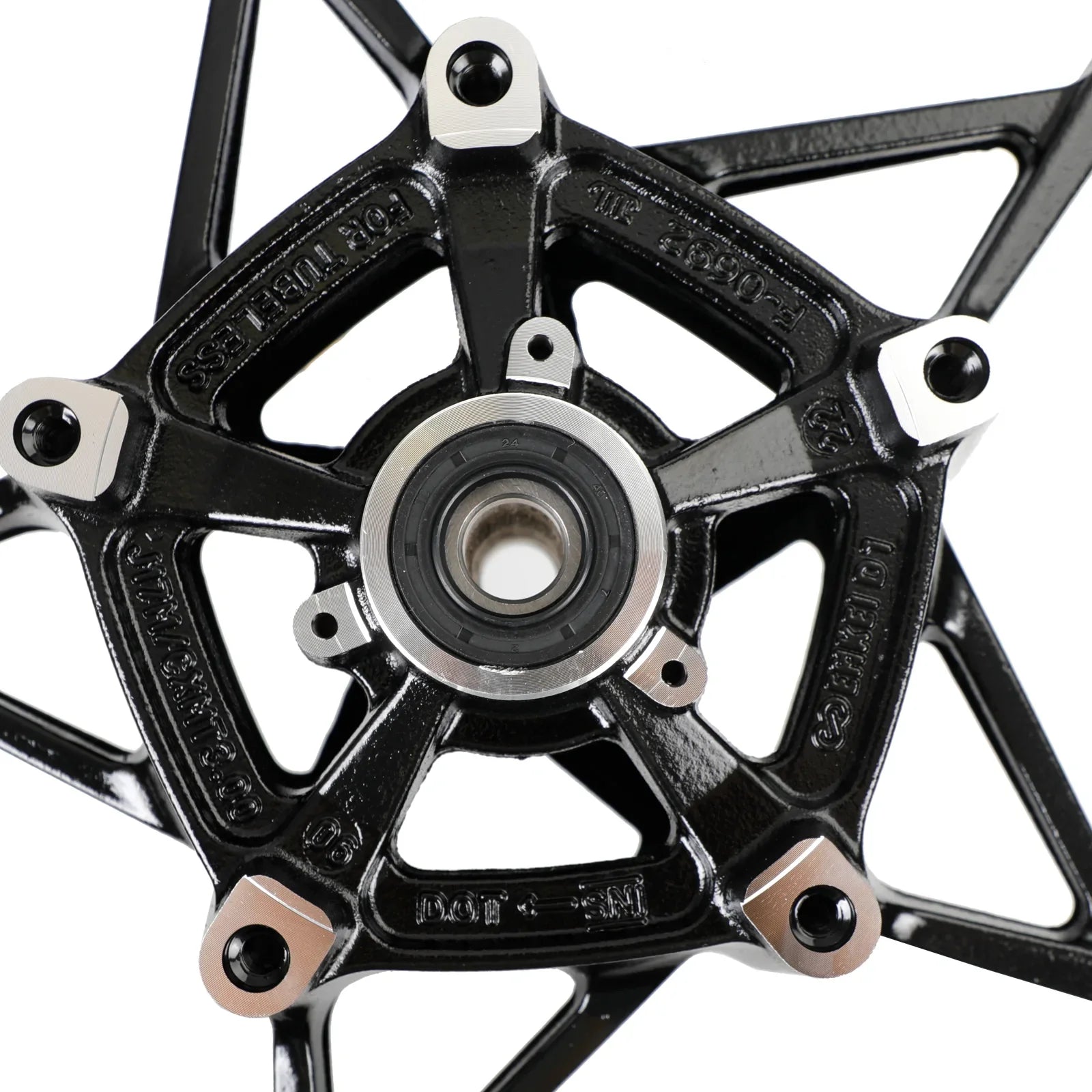 Cerchione anteriore Kawasaki Z400 EX400 Ninja 400 2018-2022 in ABS nero lucido