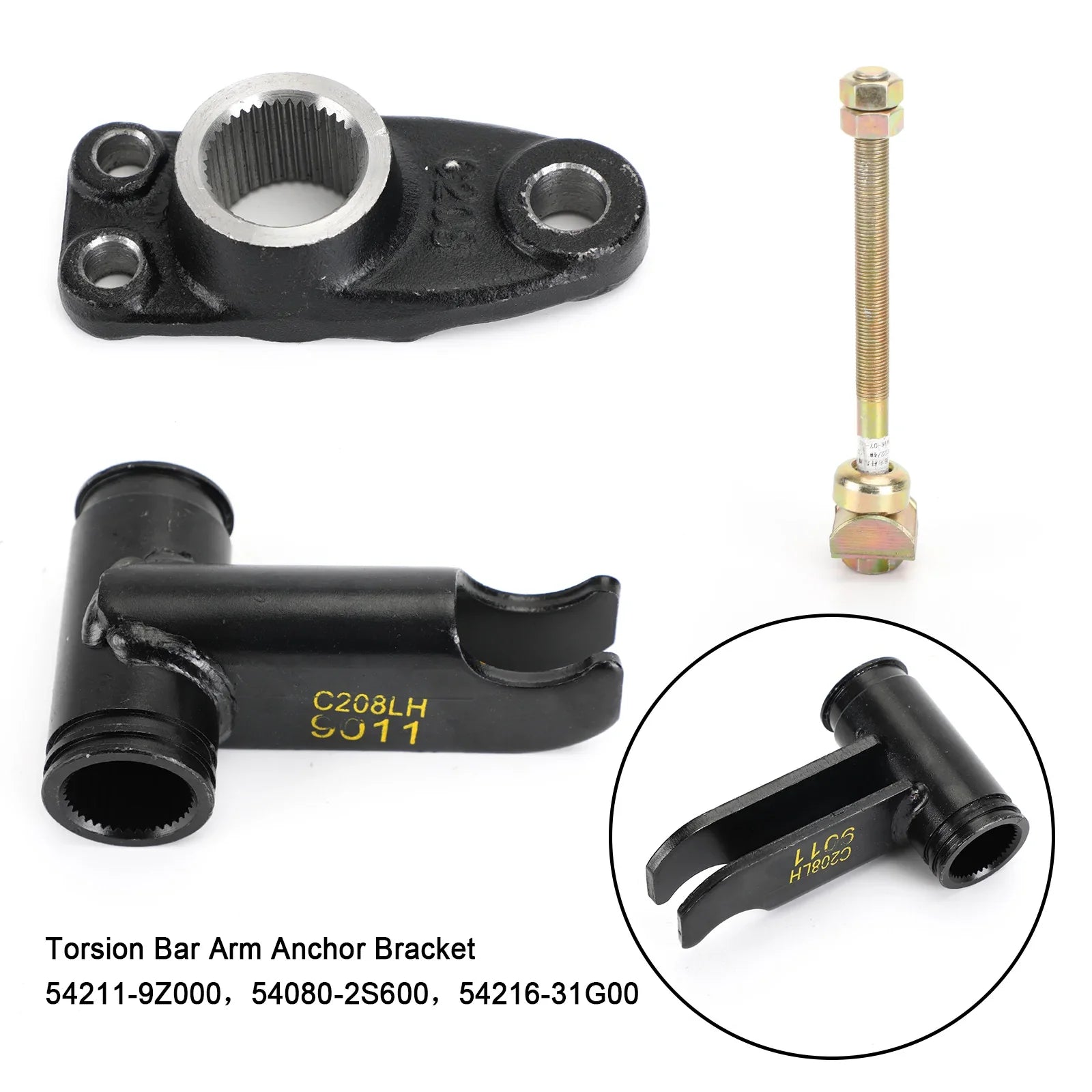 Soporte de anclaje de brazo de barra de torsión lateral izquierdo para Nissan Xterra Frontier V6 1999-2004 genérico