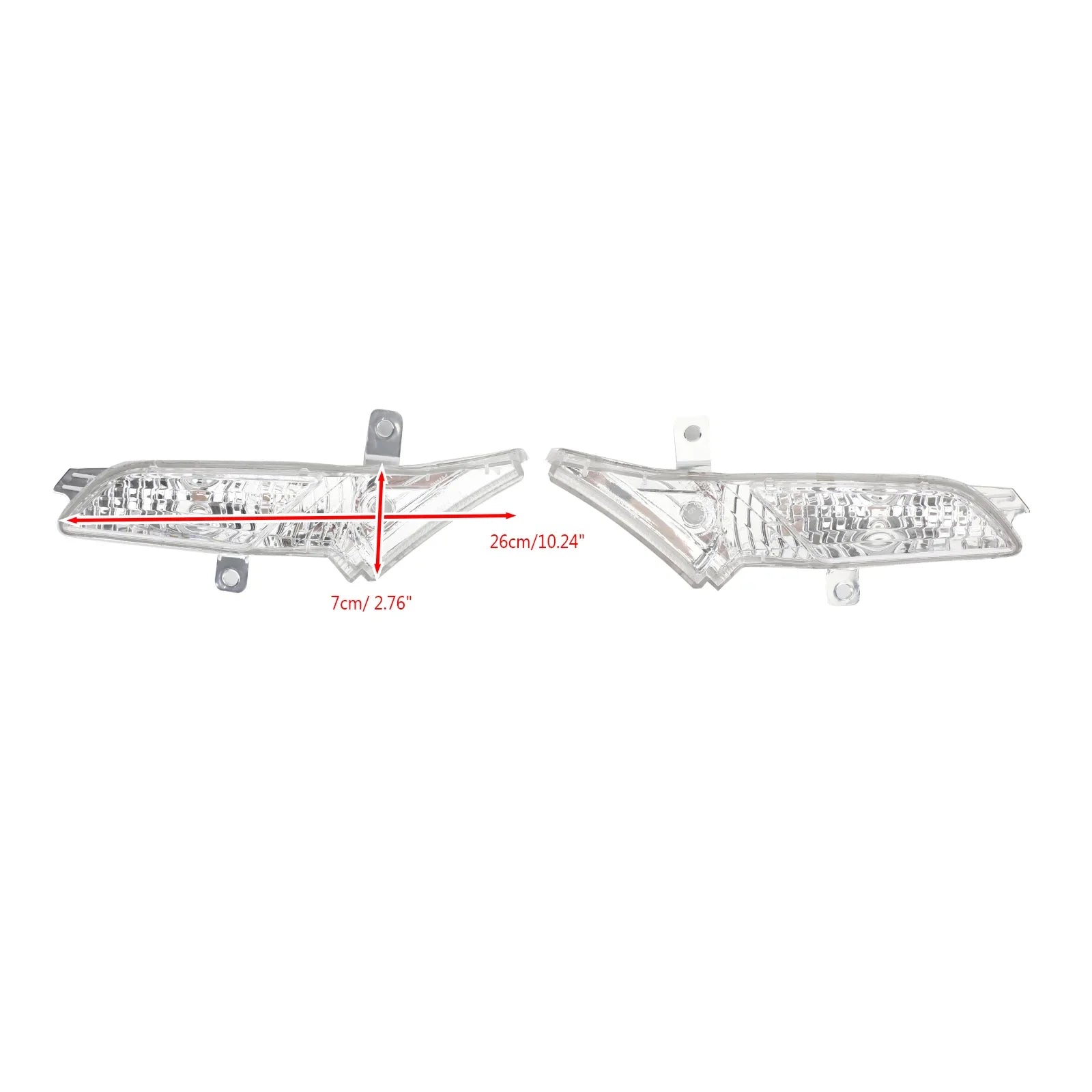 Paire de feux de position latéraux avant droit + gauche transparents pour Porsche Cayenne 2008-2010