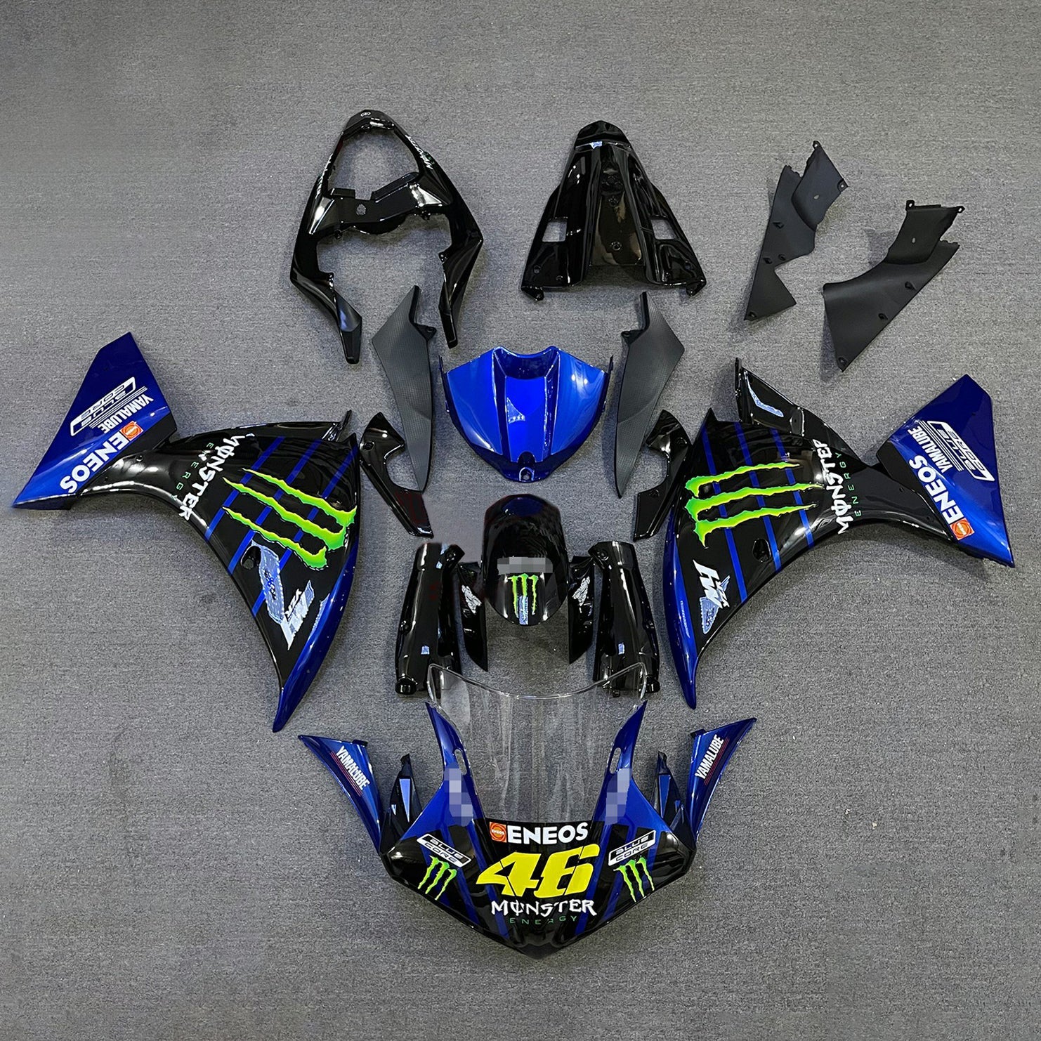 Amotopart Yamaha YZF 1000 R1 2009-2011 Kit Carénage Carrosserie Plastique ABS