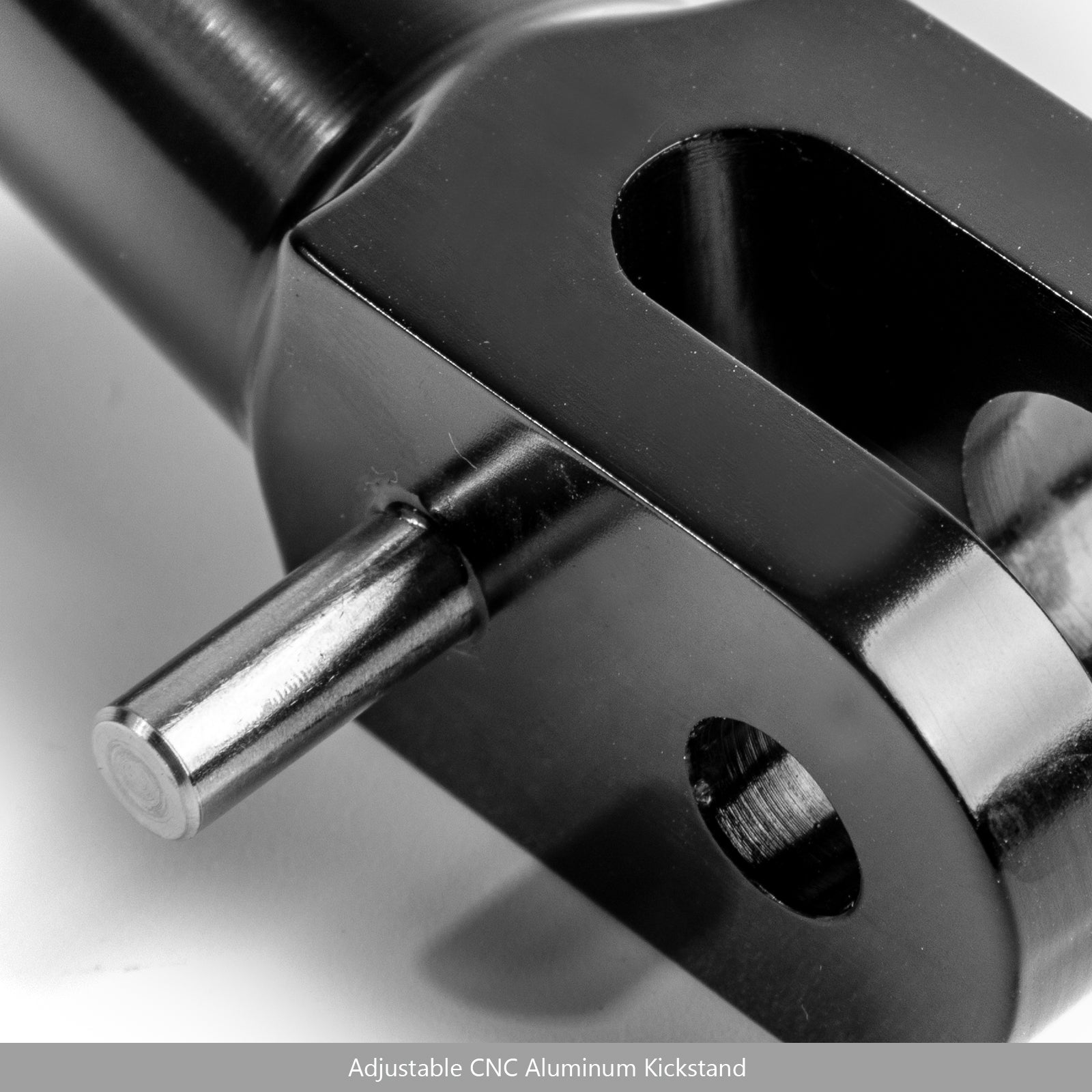 Cavalletto laterale regolabile in alluminio CNC per Kawasaki Z900RS 2018 Nero generico